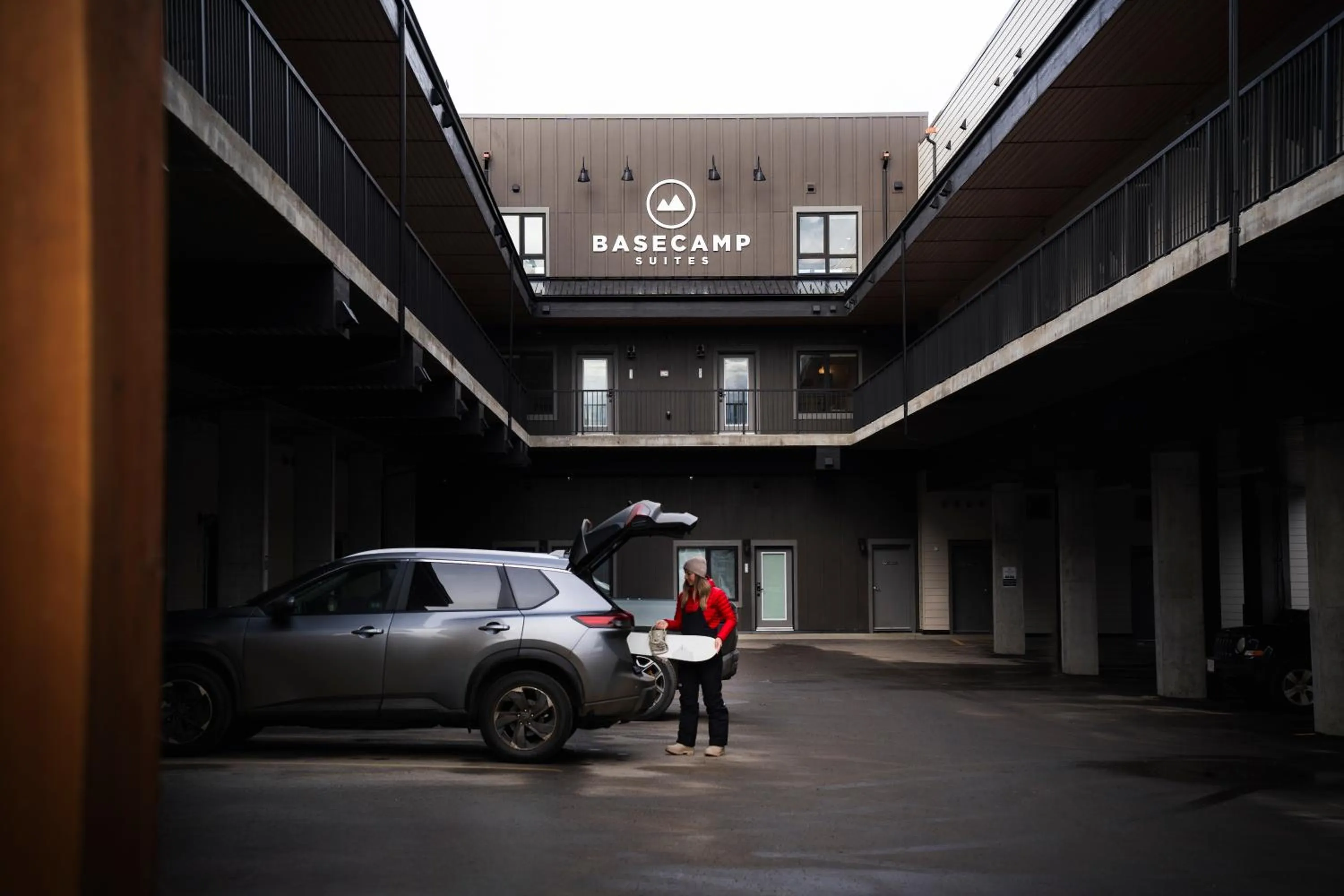 Parking in Basecamp Suites Revelstoke
