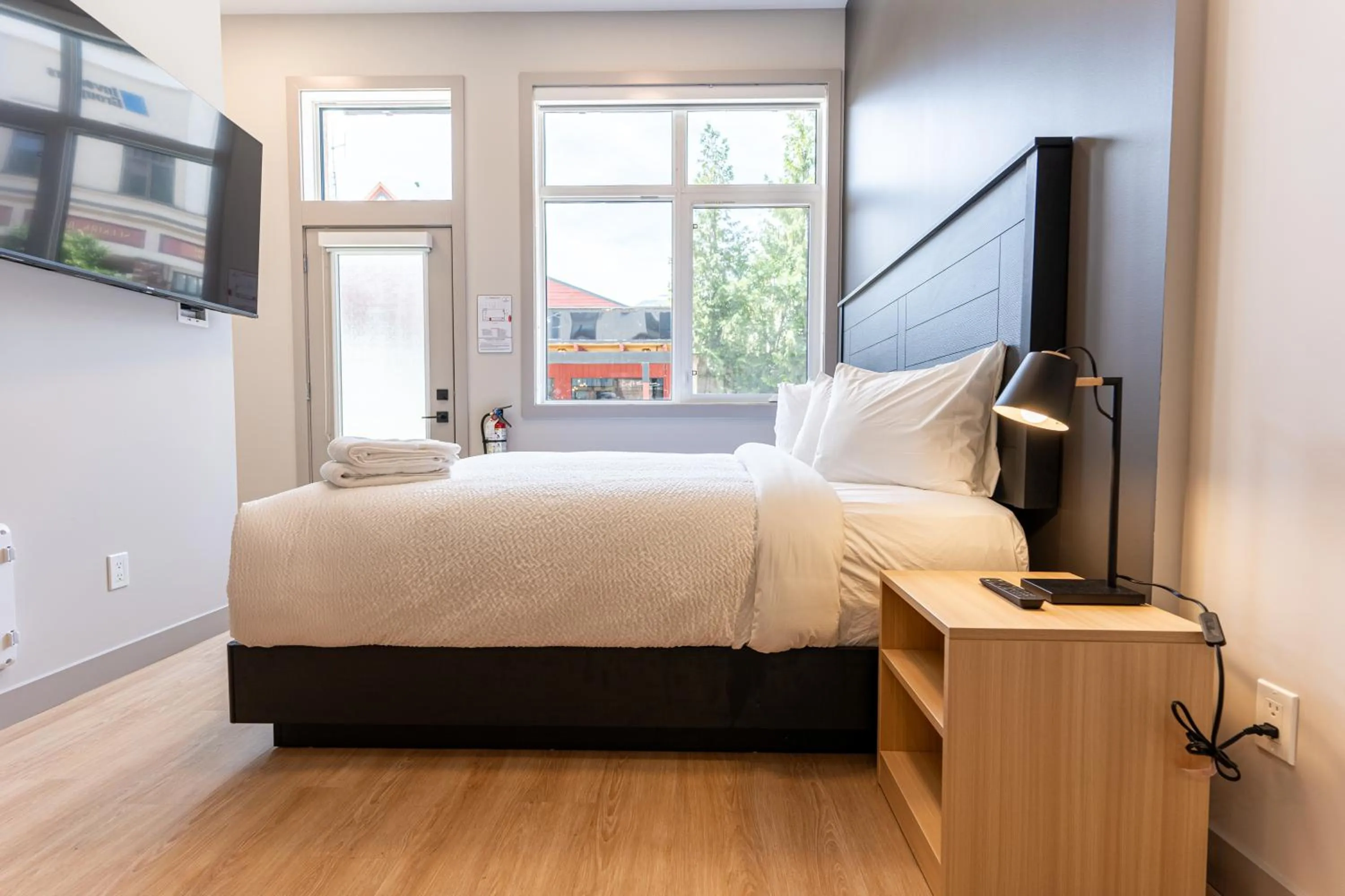 Bed in Basecamp Suites Revelstoke