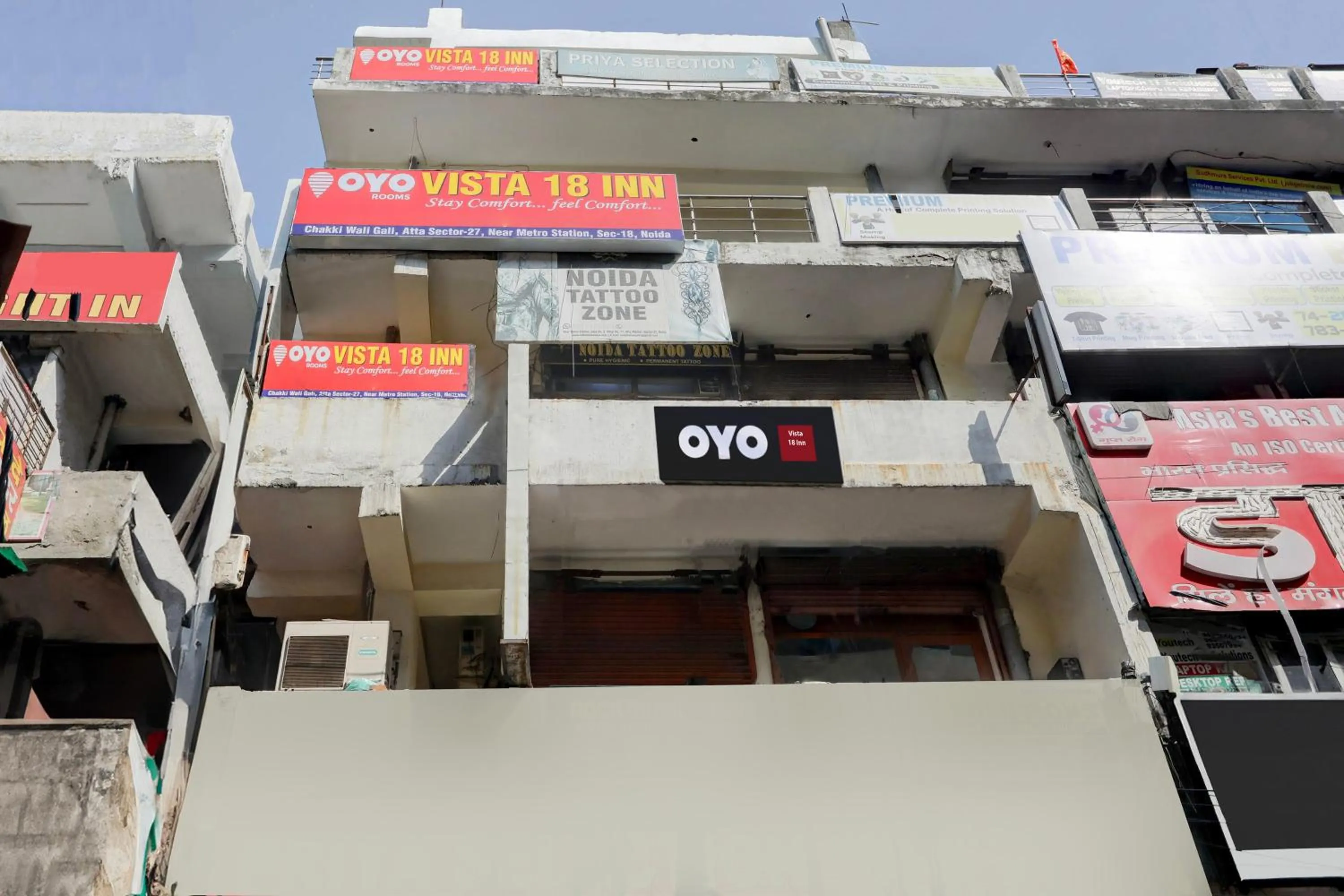 Facade/entrance in Hotel O vista 18 inn