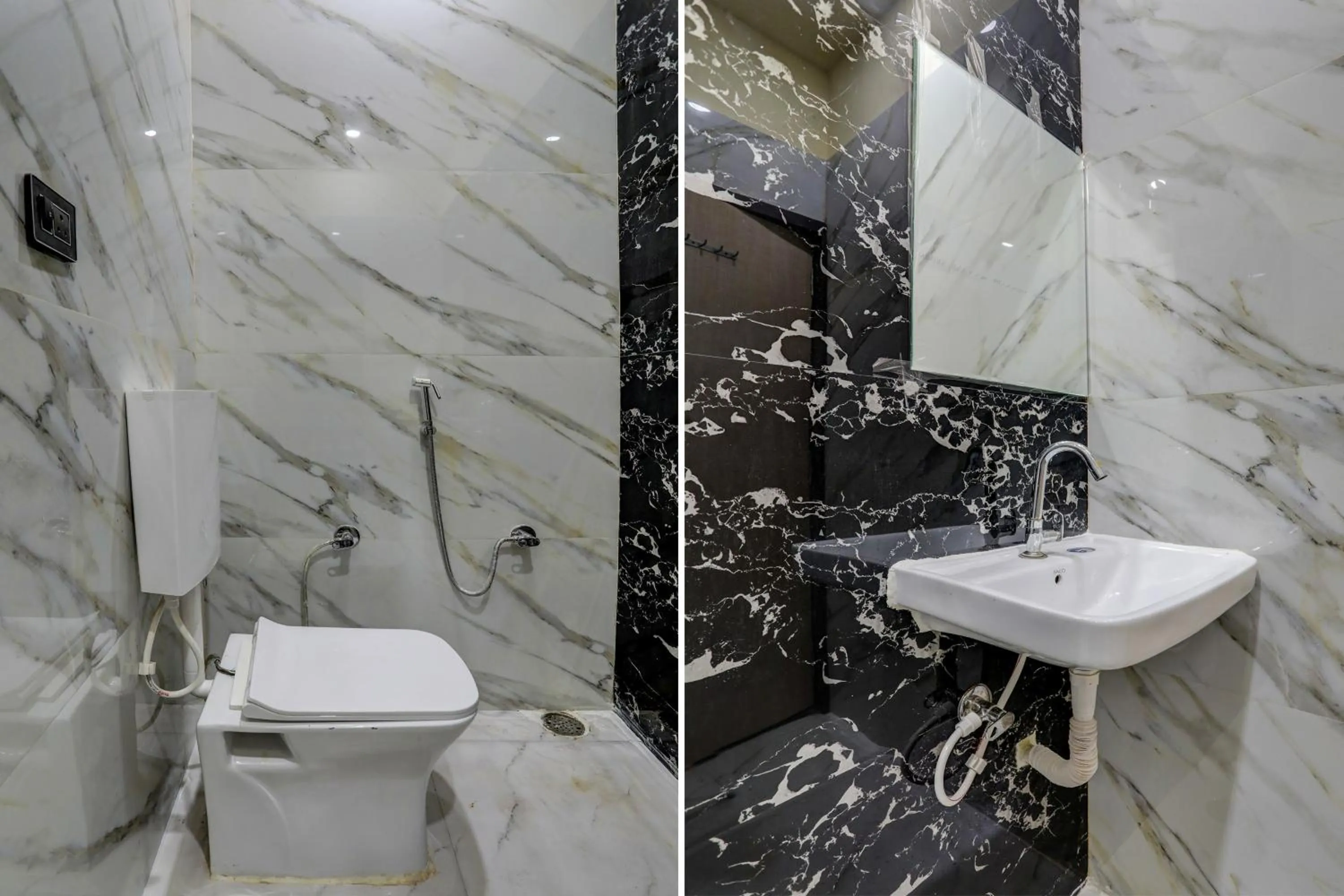 Bathroom in Hotel O Madhuram Residency