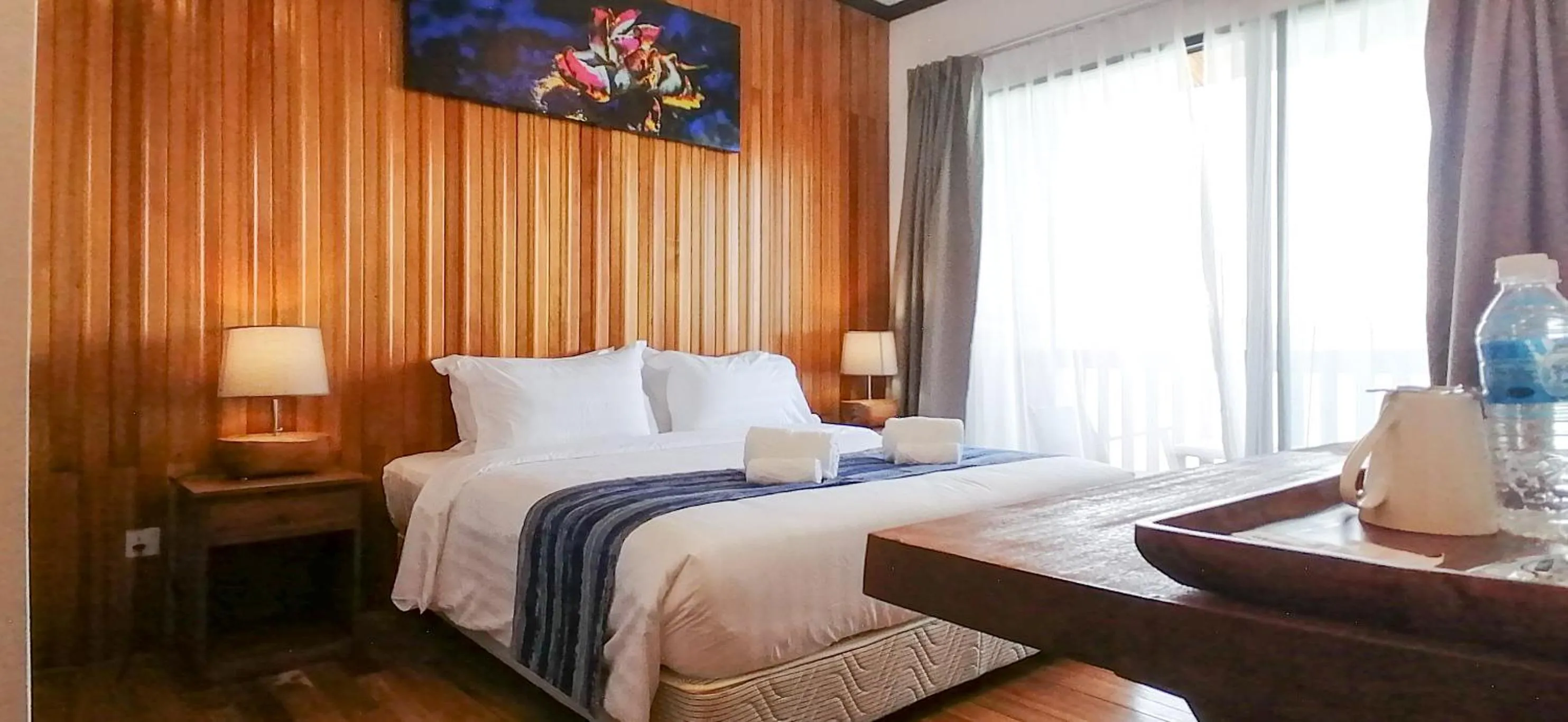 Bedroom, Bed in Mamutik Island Lodge