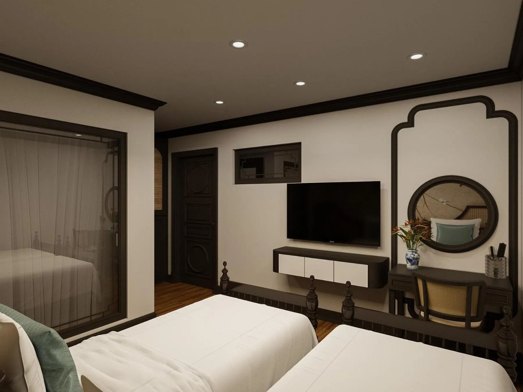 Bed in Aquarius Premium Hotel