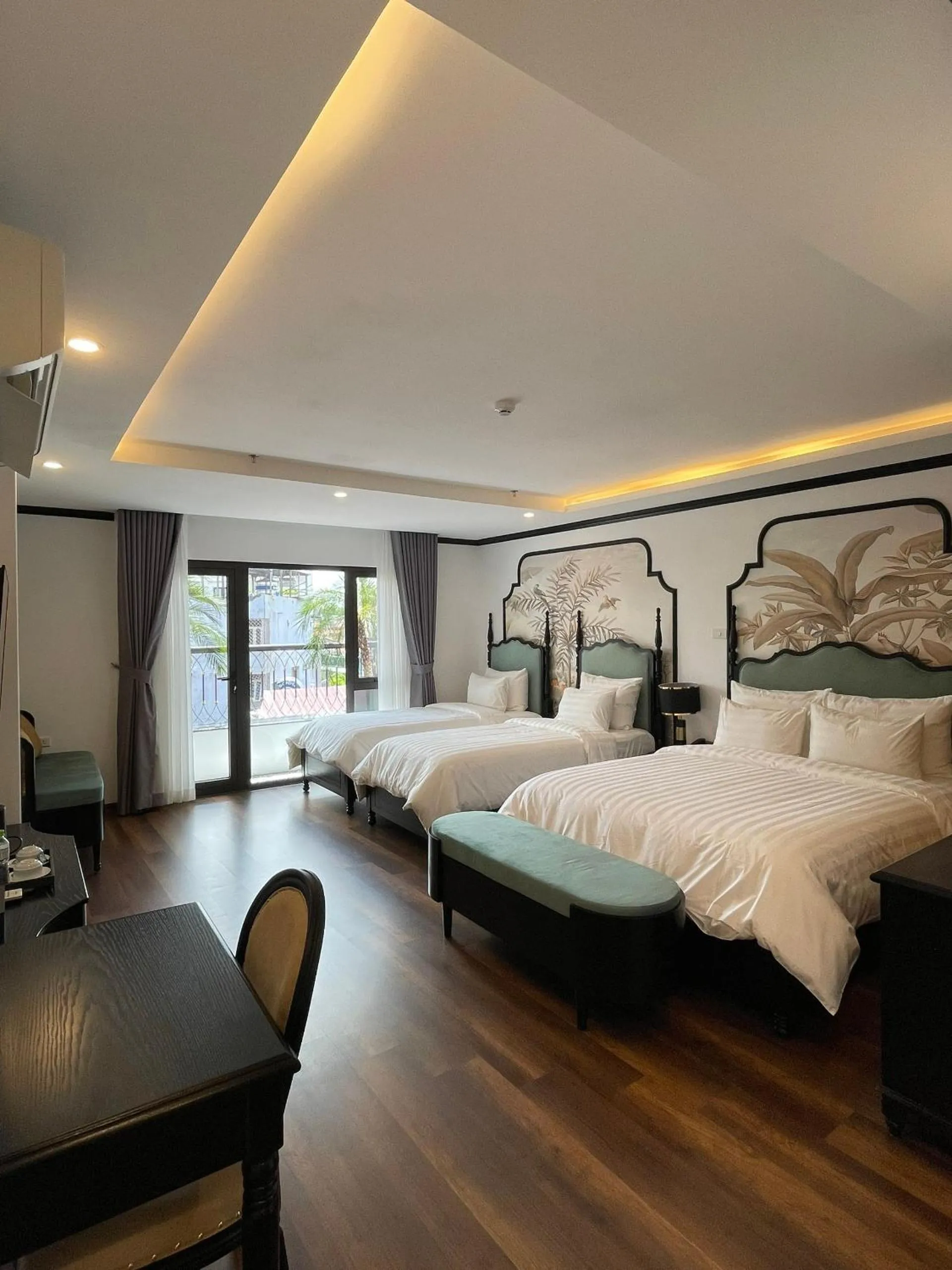 View (from property/room), Bed in Aquarius Premium Hotel