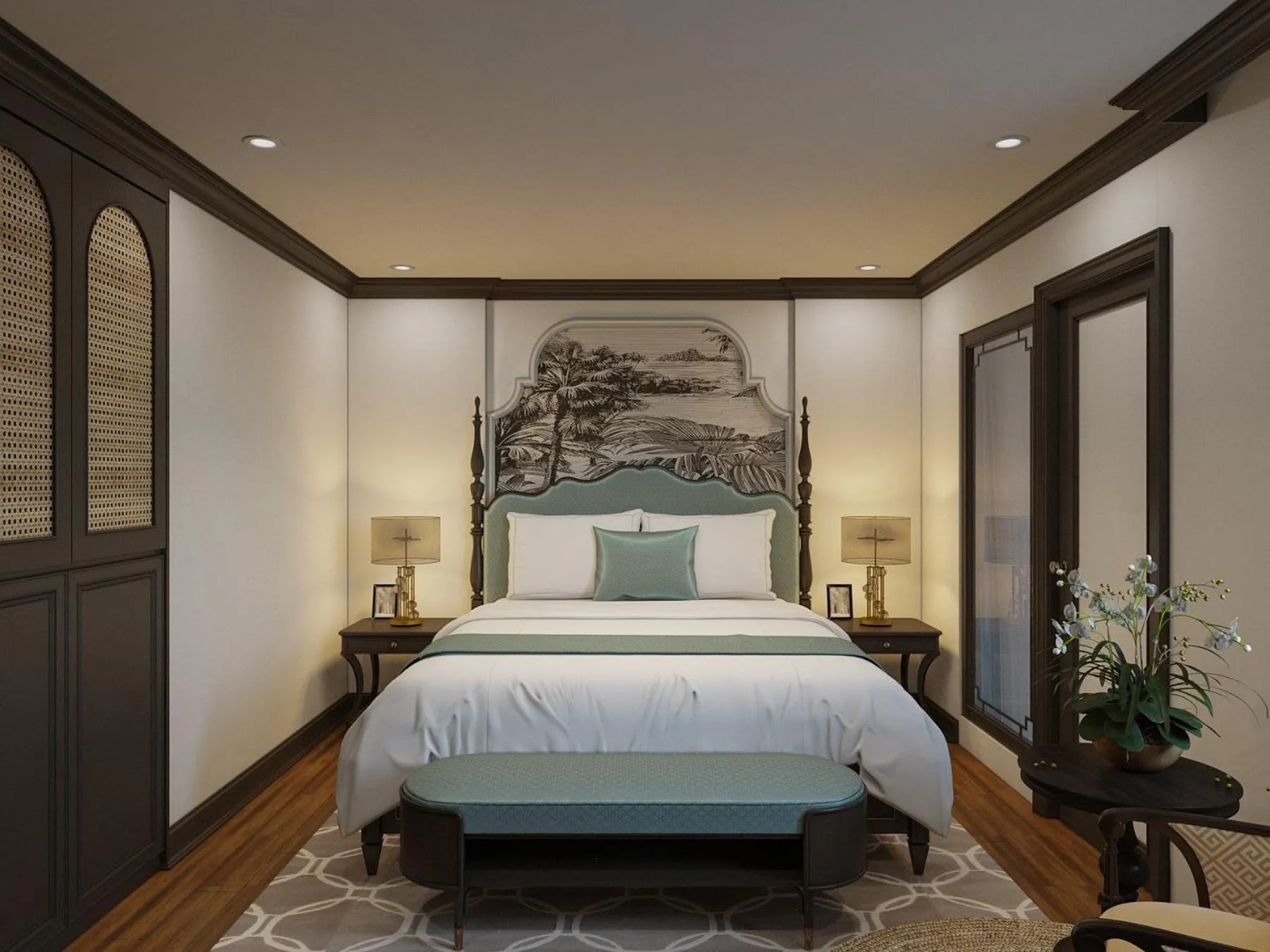 Bed in Aquarius Premium Hotel