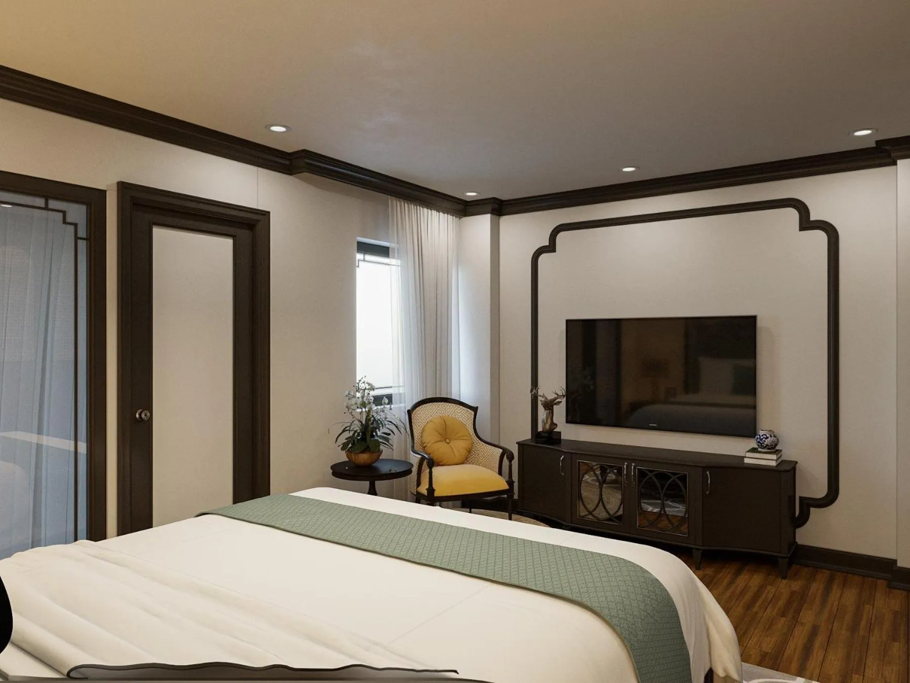 Bed in Aquarius Premium Hotel