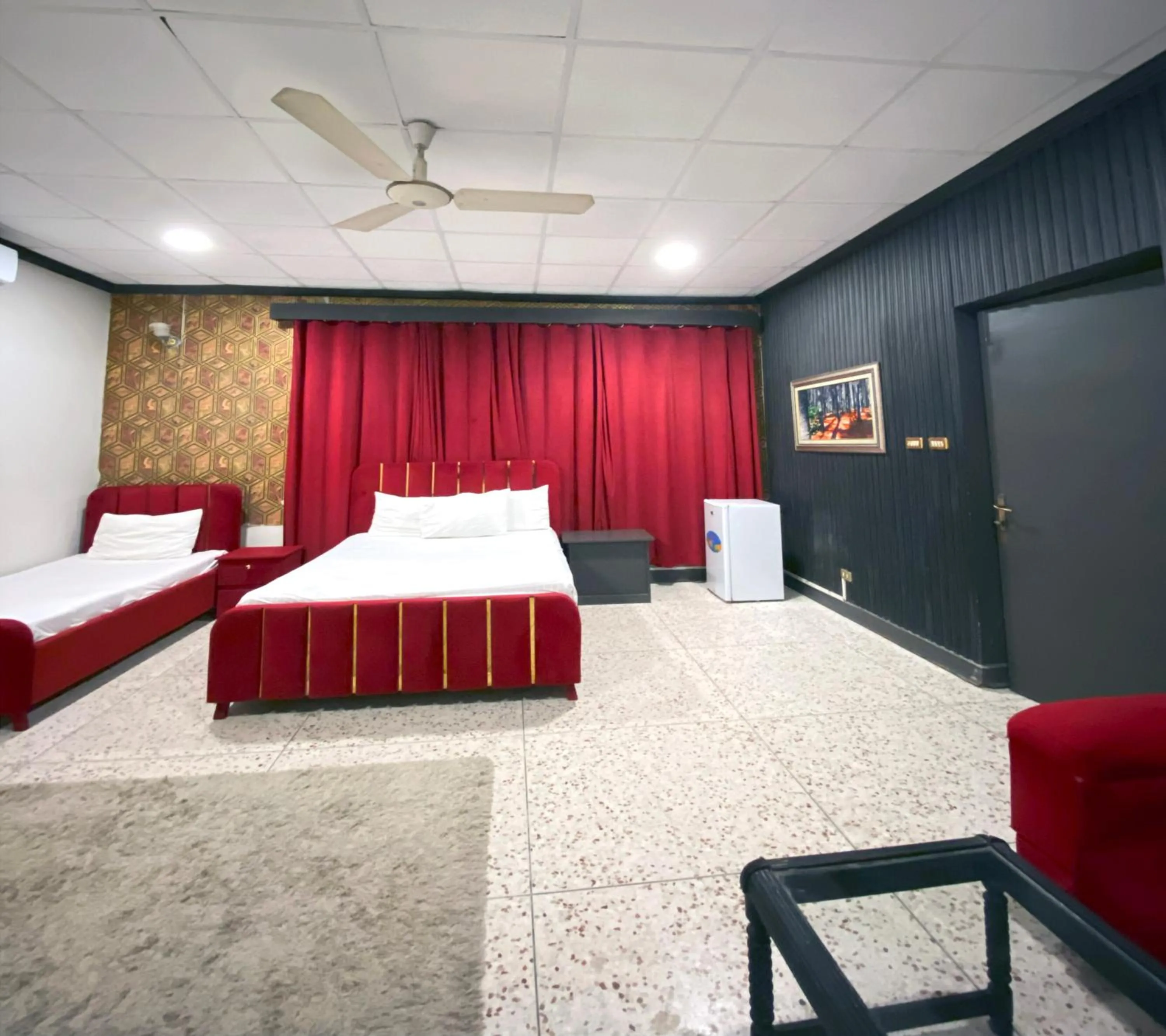 Bed in Aleph Islamabad Guest House