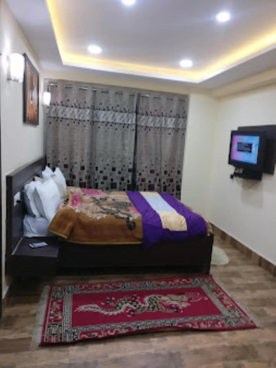 Bed in Hotel Golden Dolma