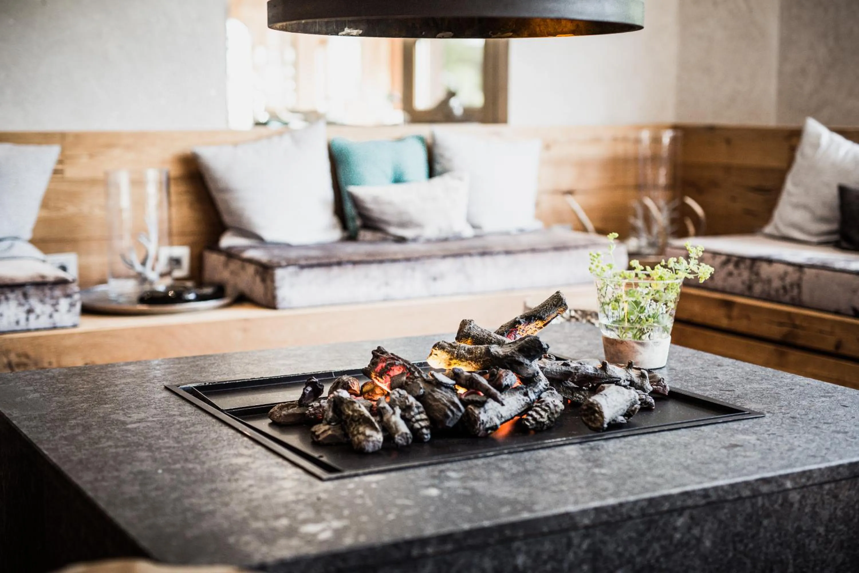 Lobby or reception in Verwöhn-Wellnesshotel Walserhof