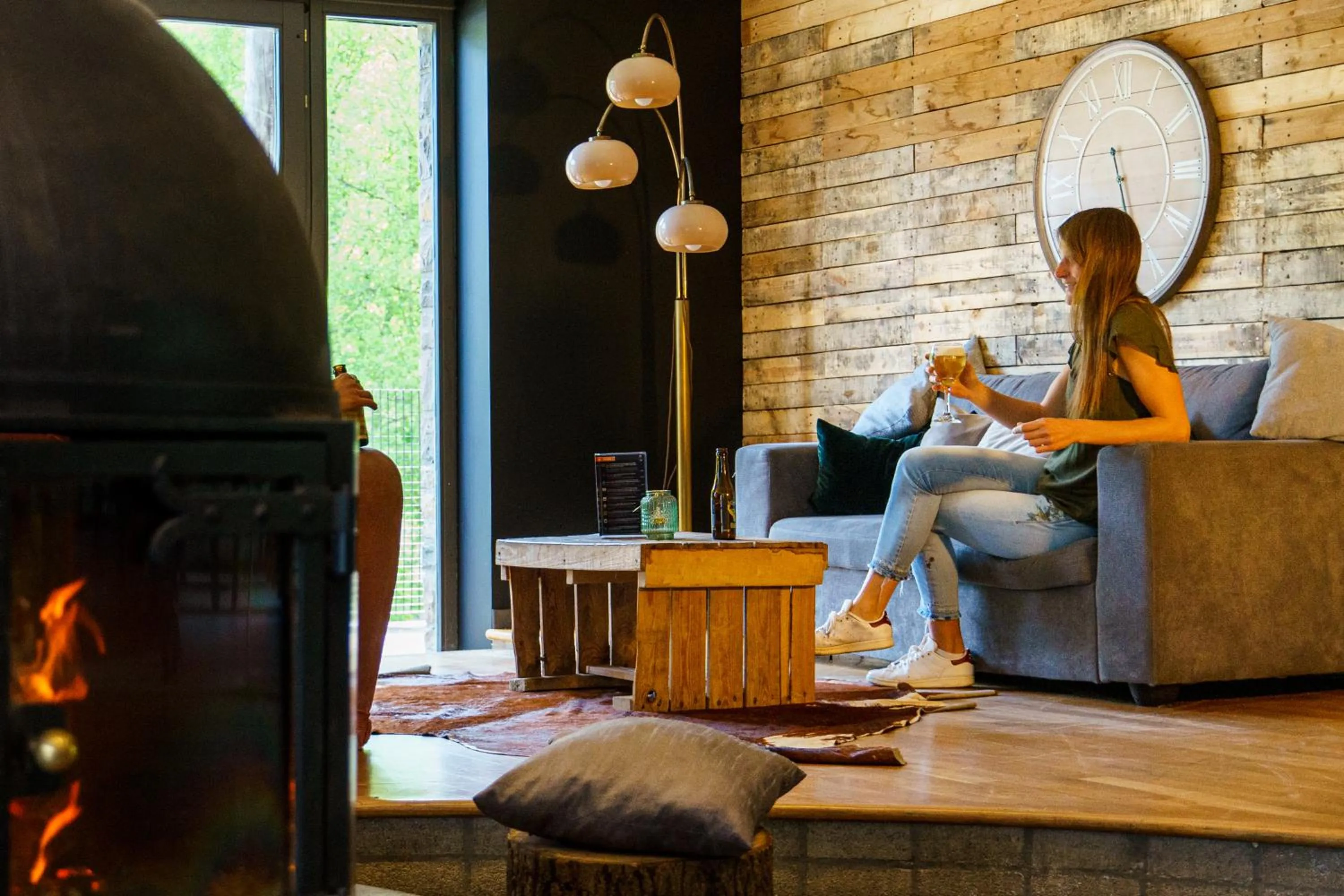 Living room in HI Malmedy Hostel