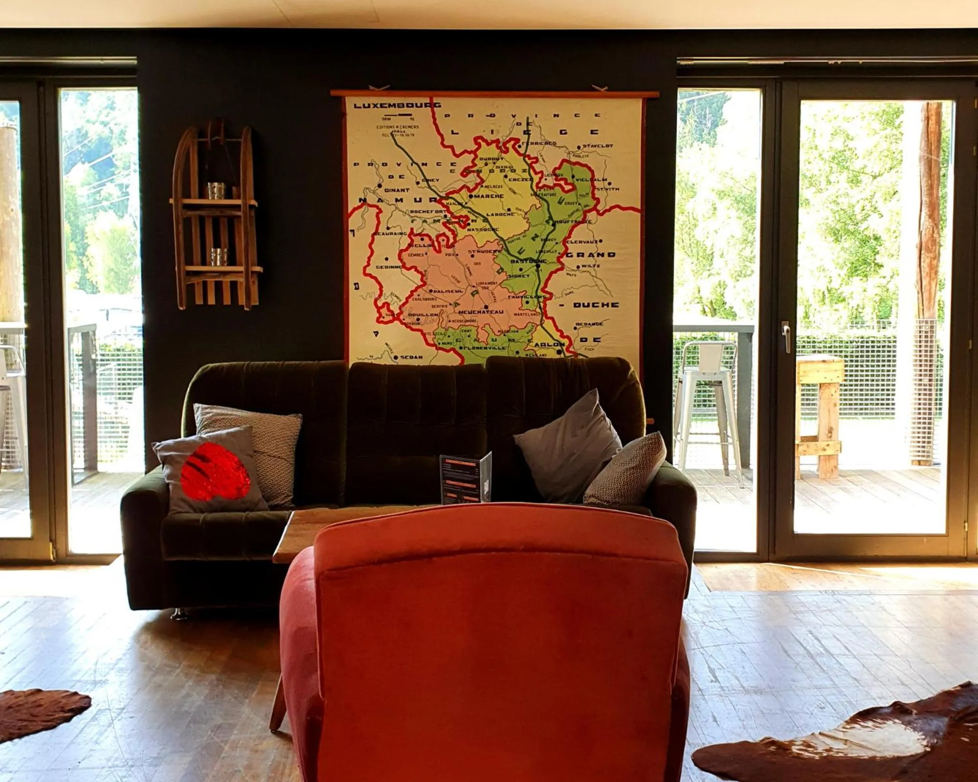 Lobby or reception in HI Malmedy Hostel