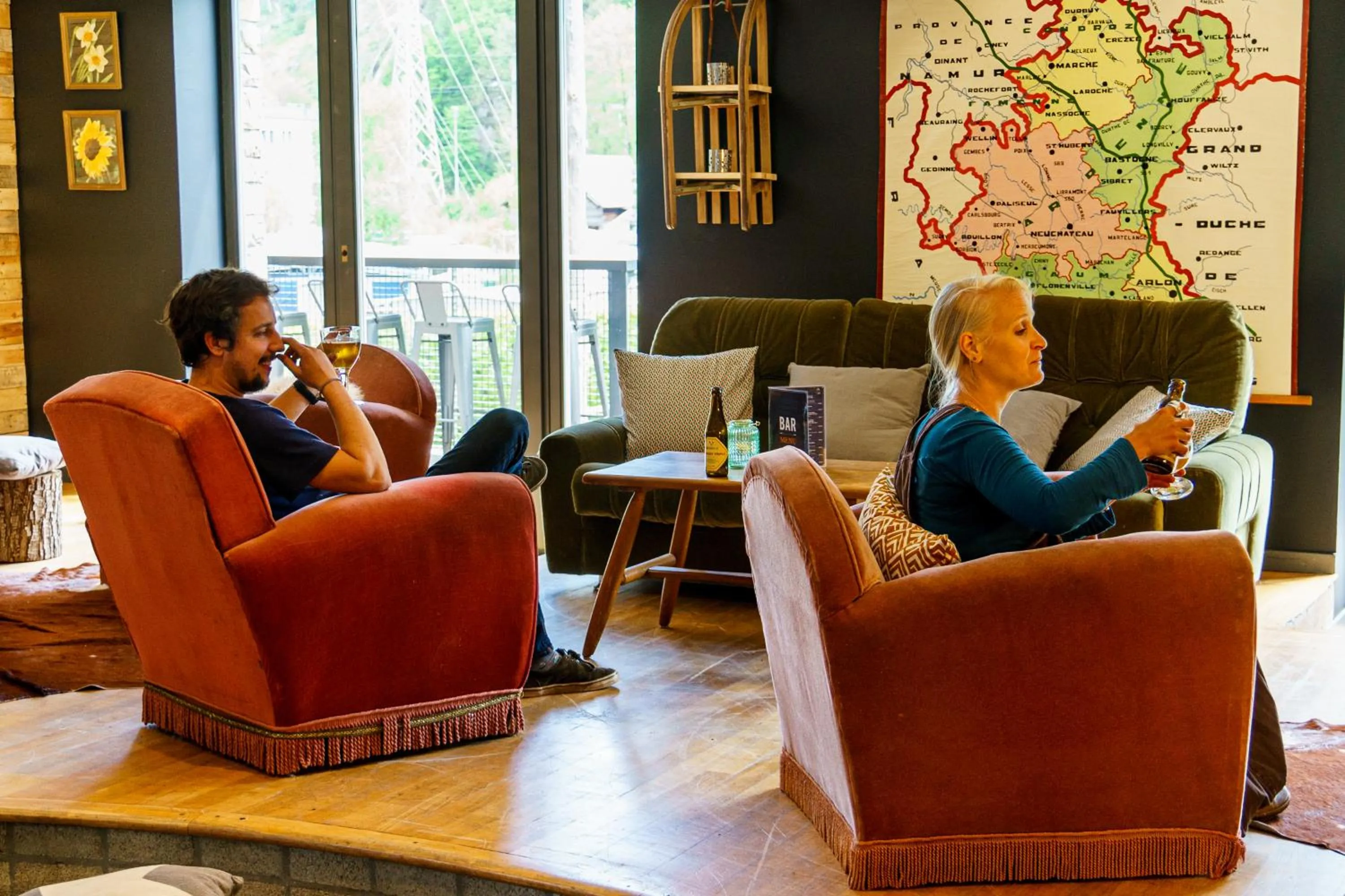 Living room in HI Malmedy Hostel
