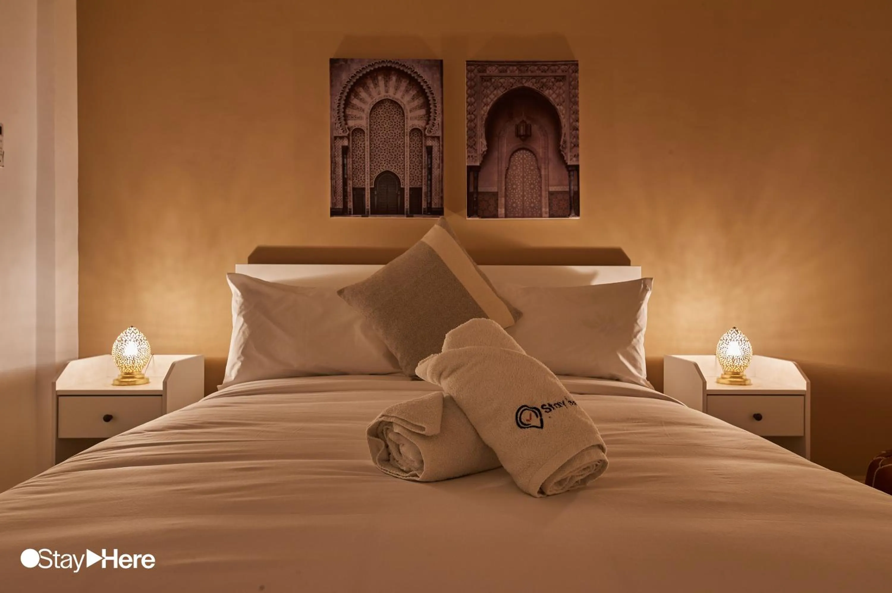 Bedroom, Bed in Stayhere Rabat - Hassan - Authentic Residence