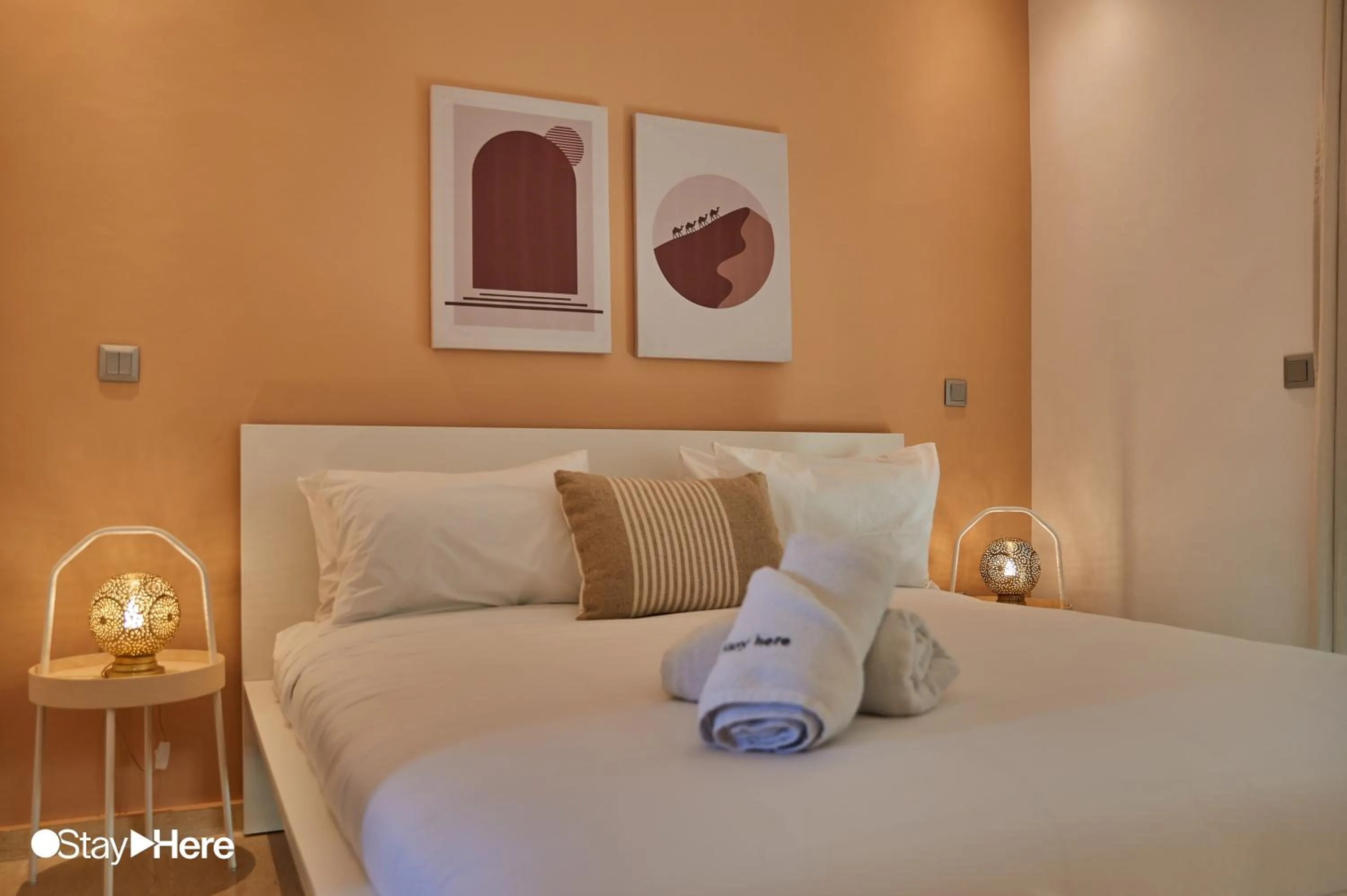 Bedroom, Bed in Stayhere Rabat - Hassan - Authentic Residence