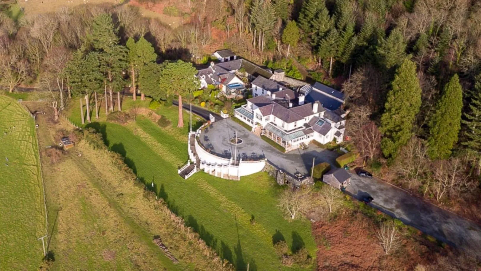 Bird's eye view in Plas Maenan