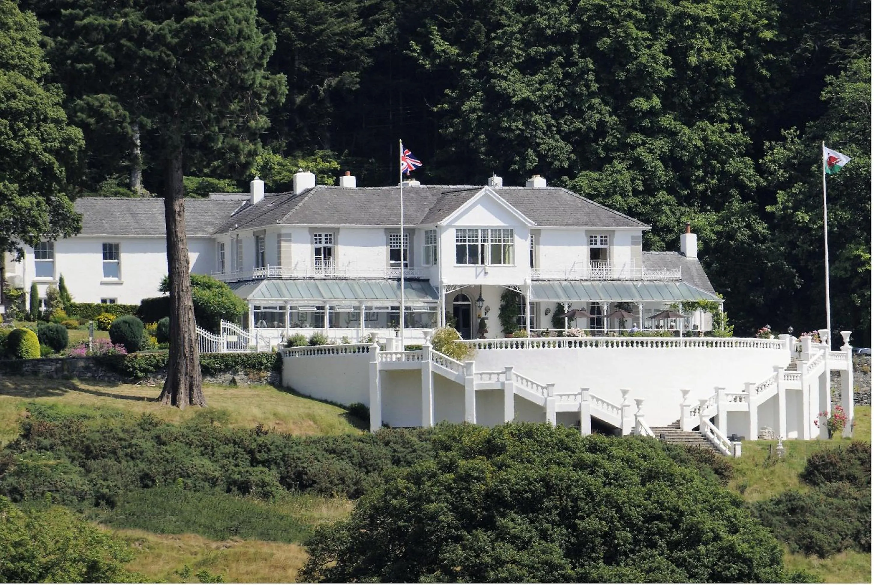 Natural landscape in Plas Maenan