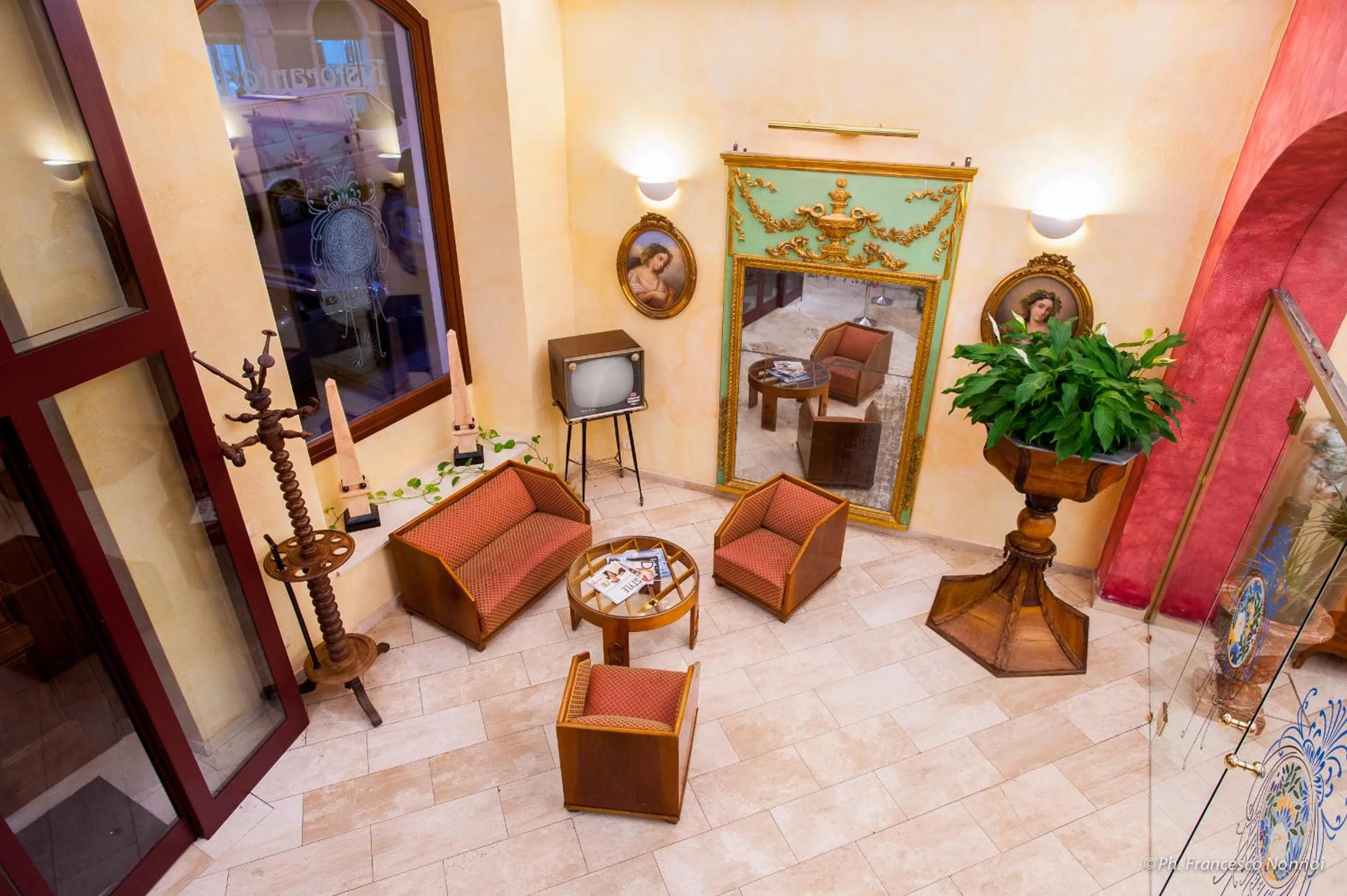 Lobby or reception in Hotel Flora