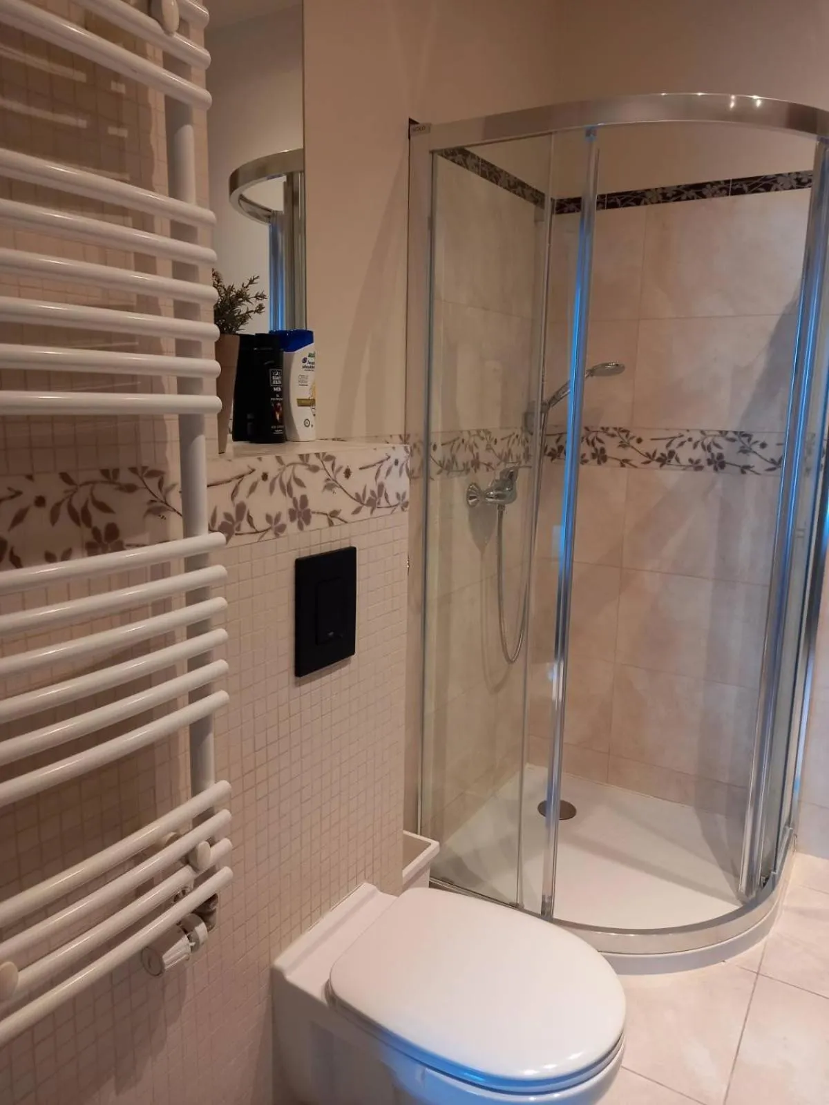 Shower in Apartment with an Amazing View