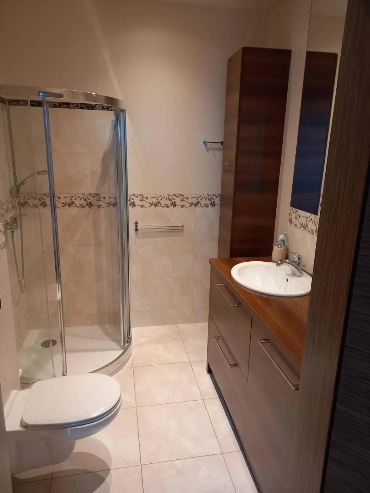 Shower in Apartment with an Amazing View