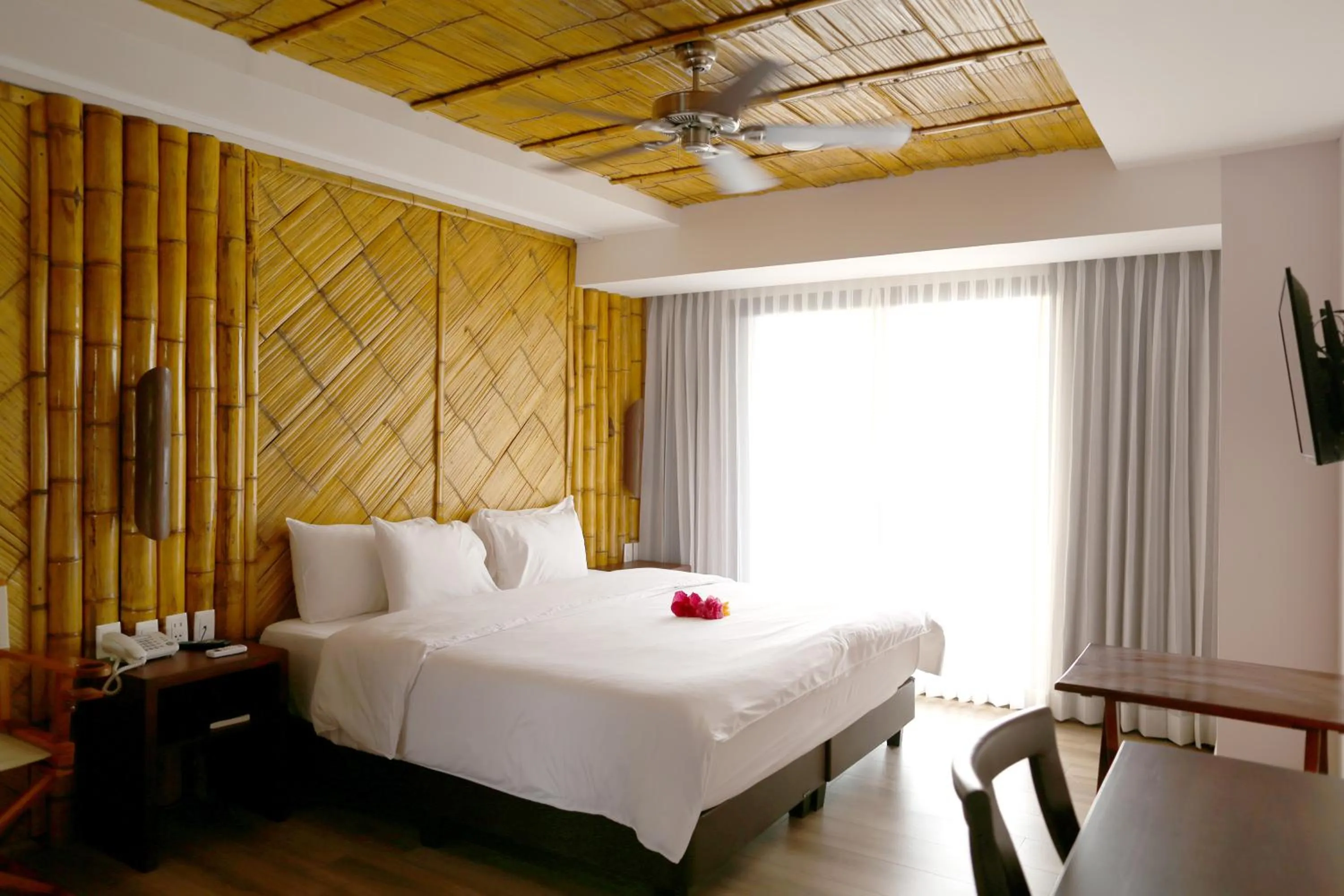 Bed in Nativa Bambu Ecolodge