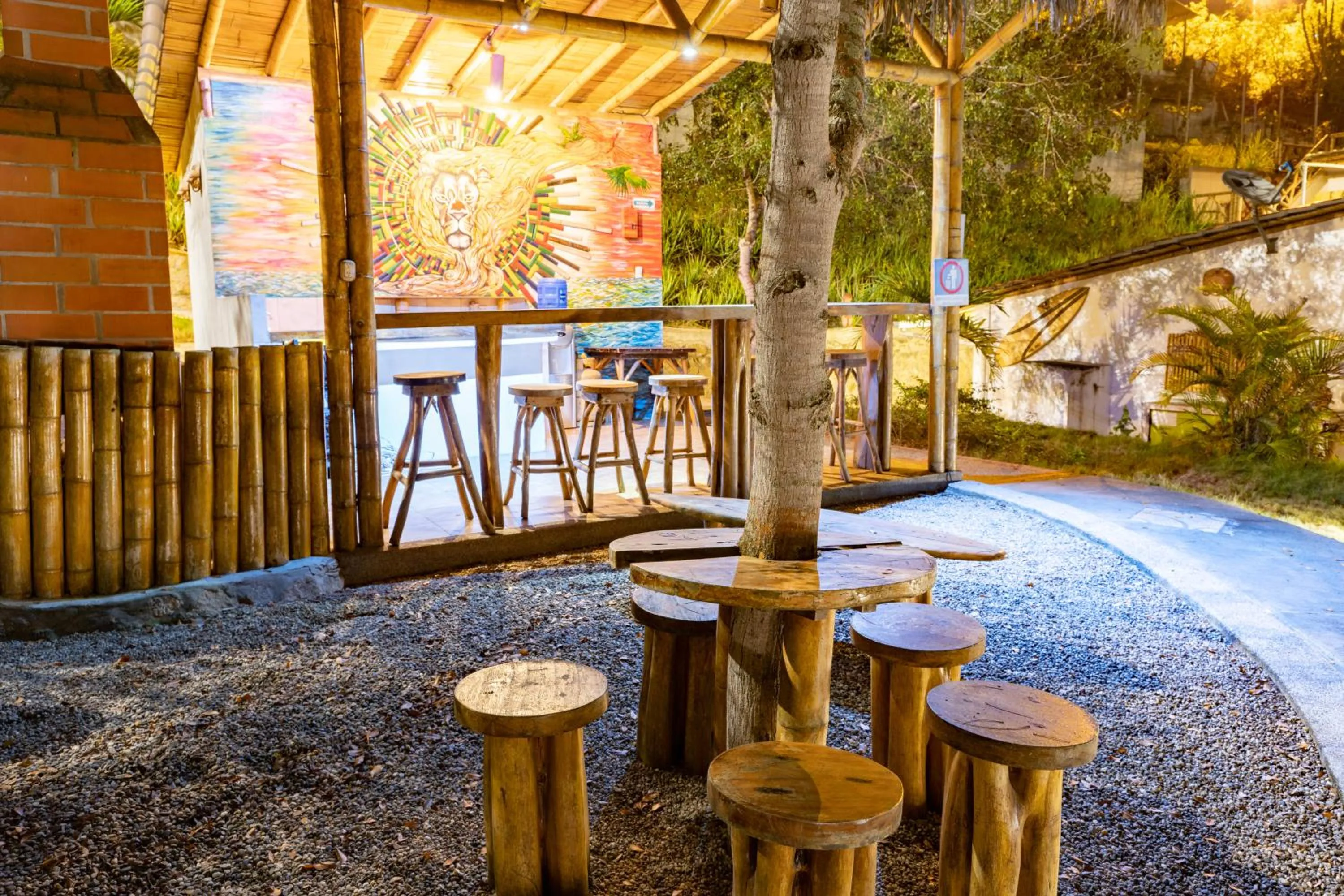 Patio in Nativa Bambu Ecolodge