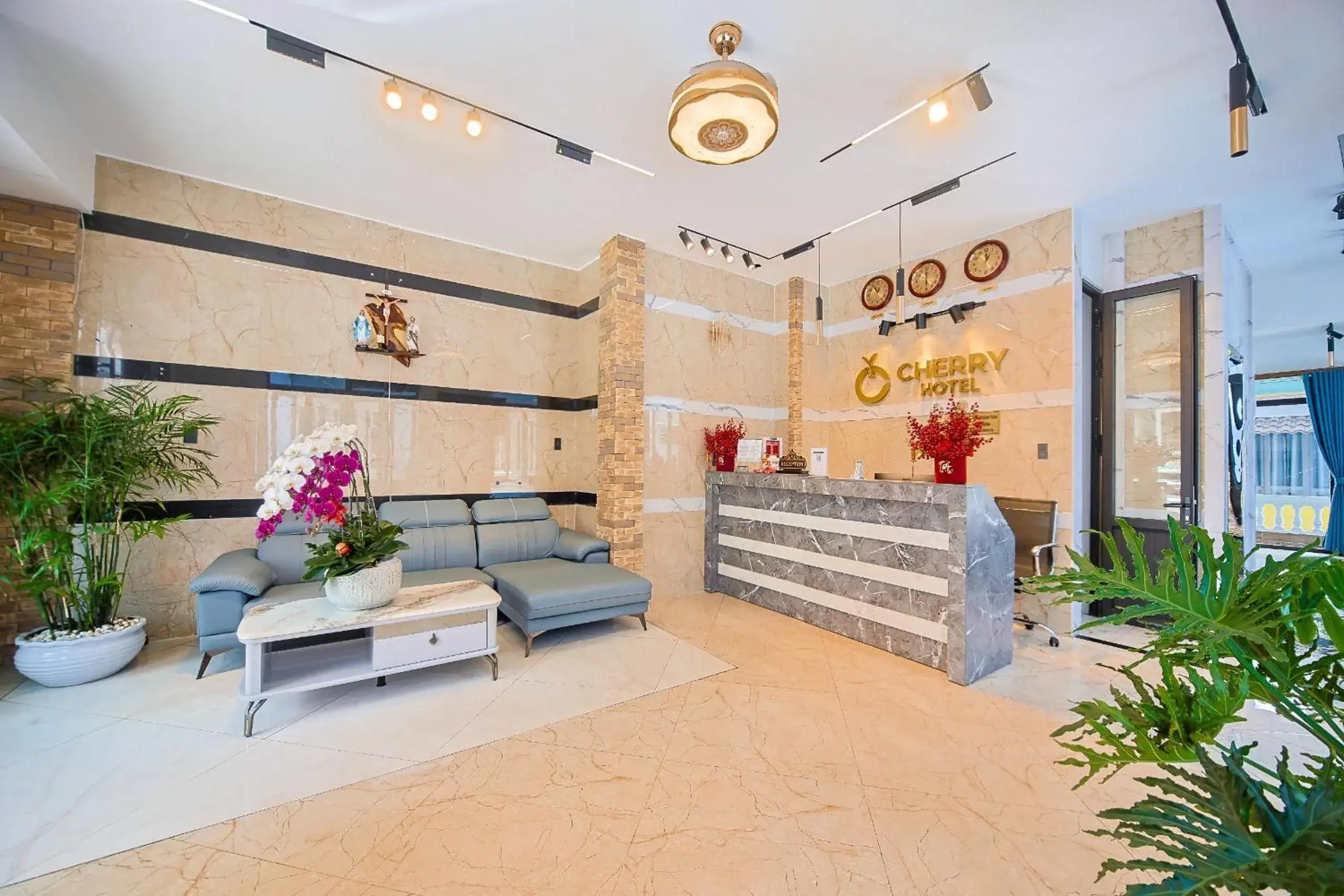 Lobby or reception in Cherry Hotel 2 Da Lat Lobby or reception in Cherry Hotel 2 Da Lat