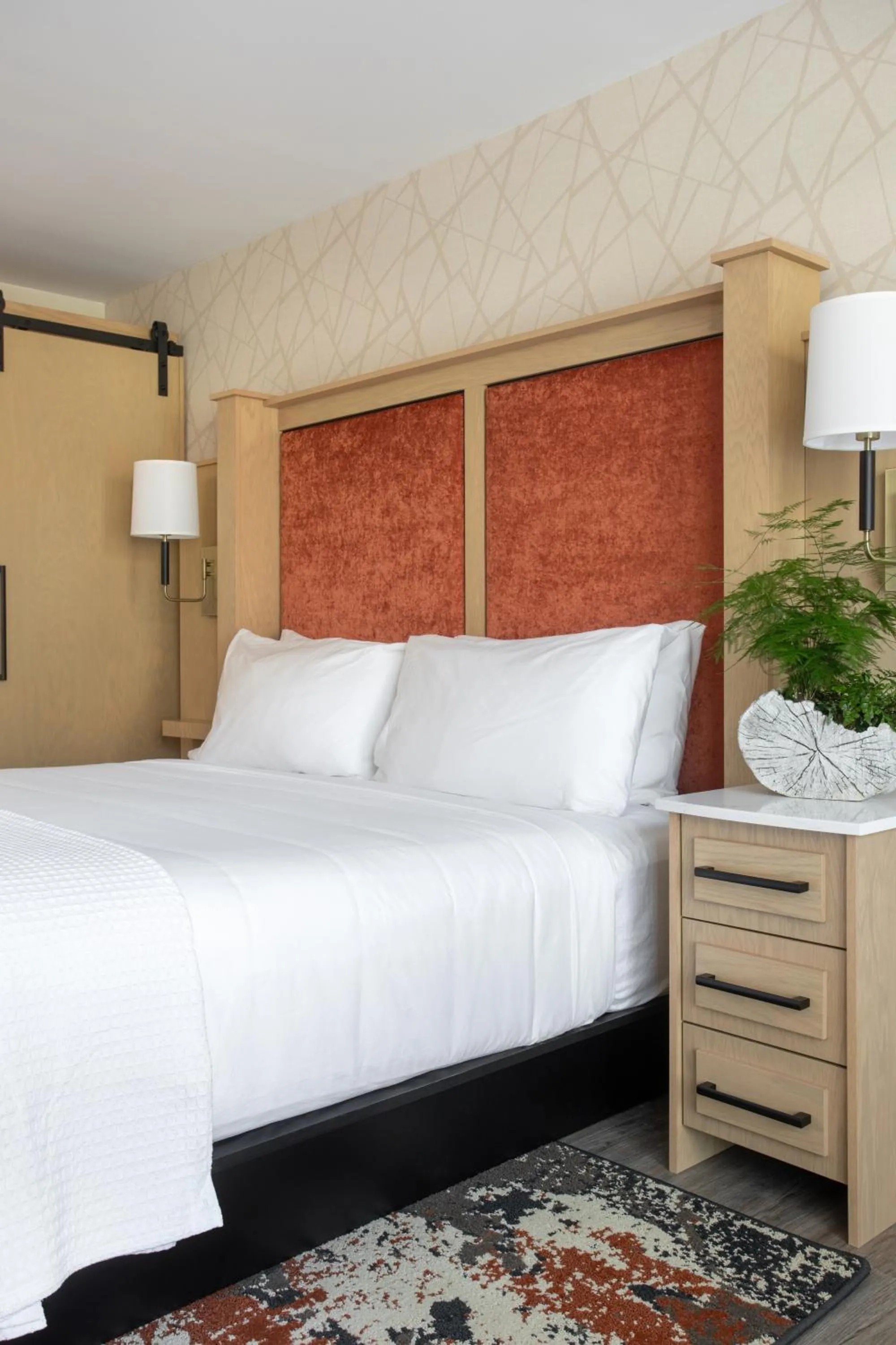 Bed in The Embers Hotel