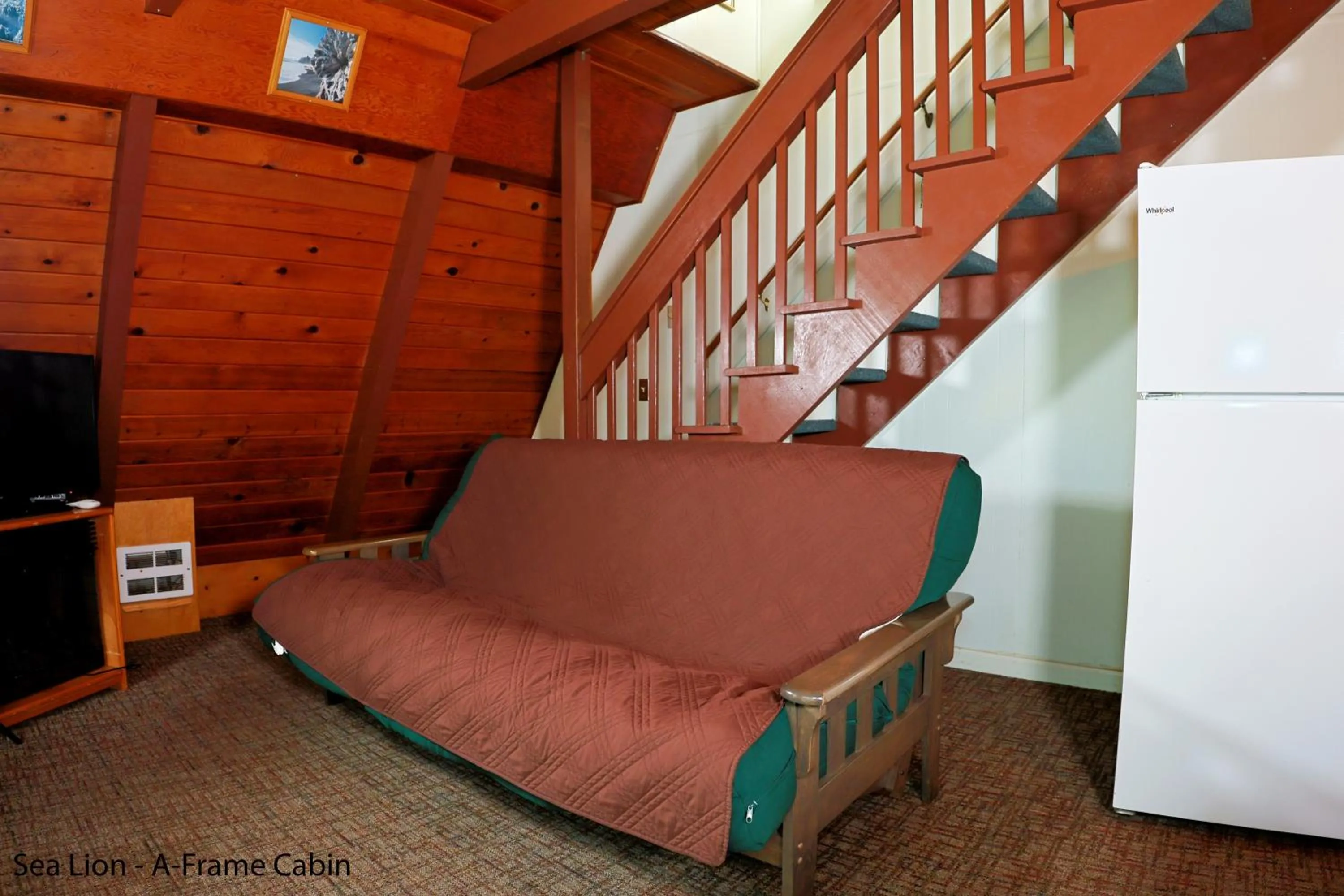 Living room in Park Motel and Cabins