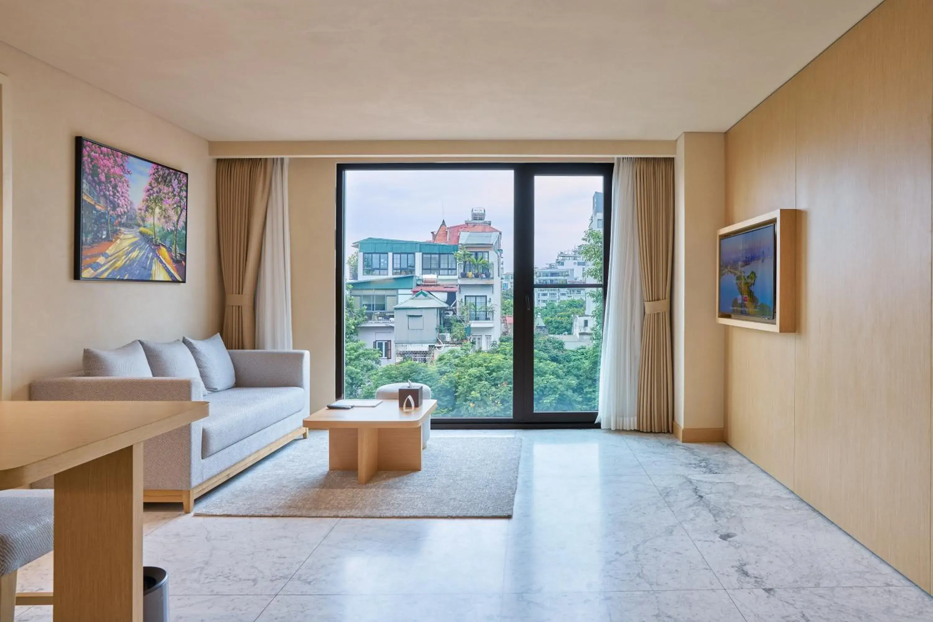 Living room in The Five Suites Lilas Living room in The Five Suites Lilas