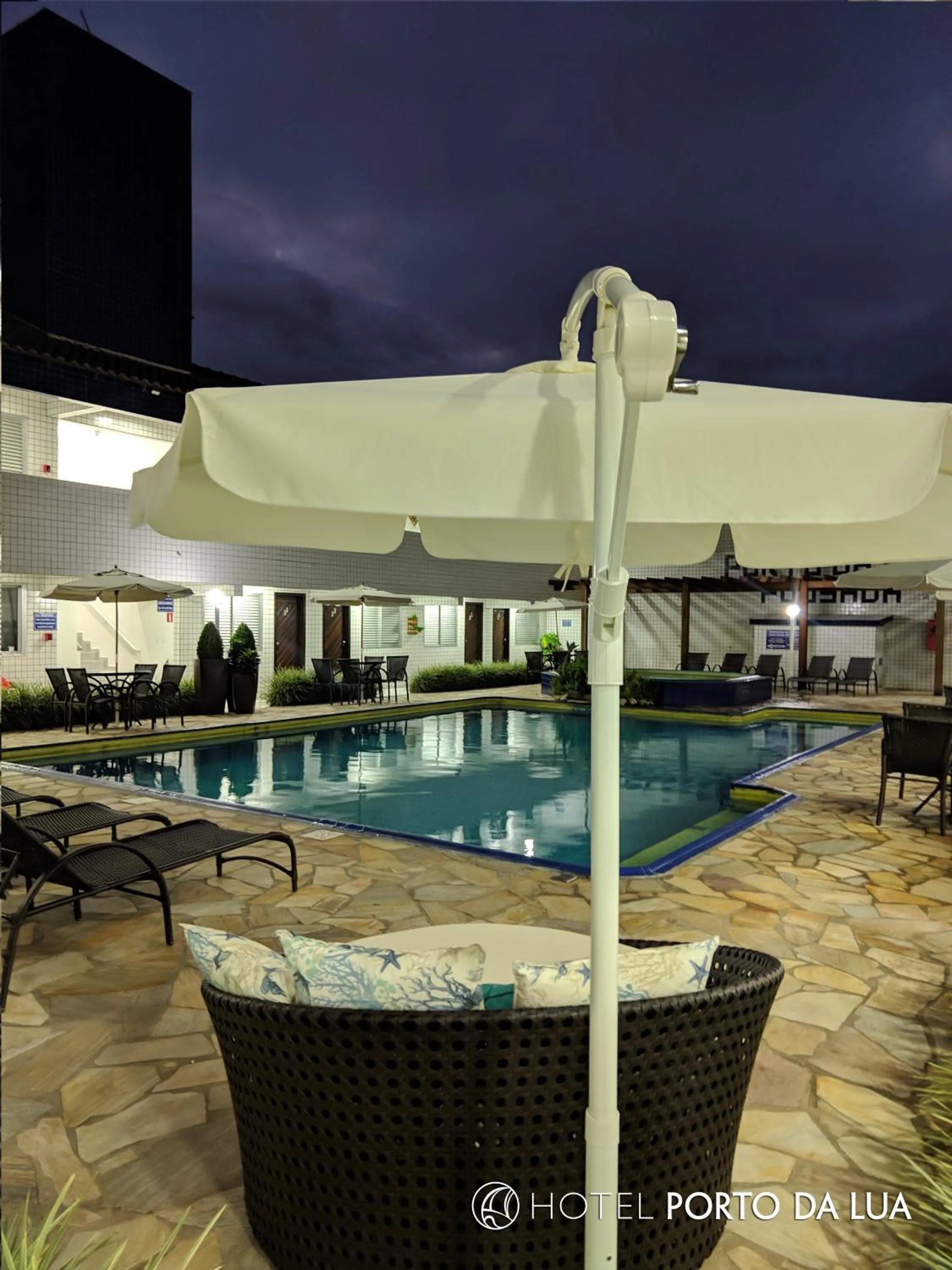 Swimming pool in Hotel Pousada Porto da Lua