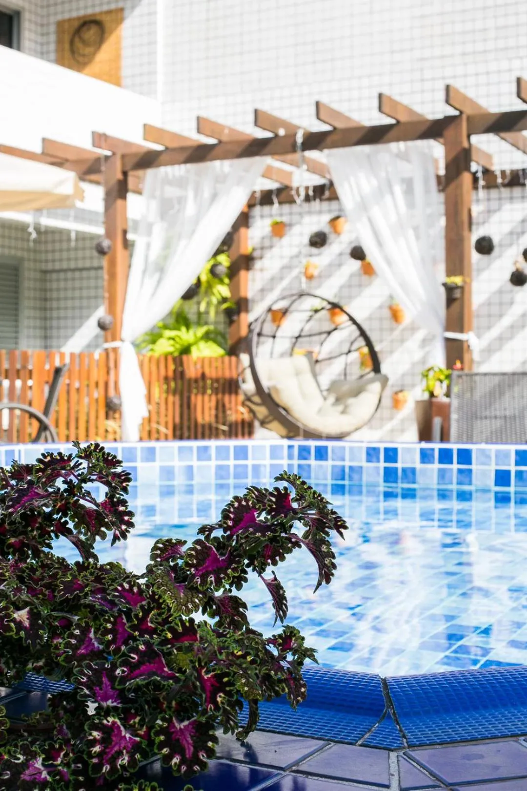 Pool view in Hotel Pousada Porto da Lua