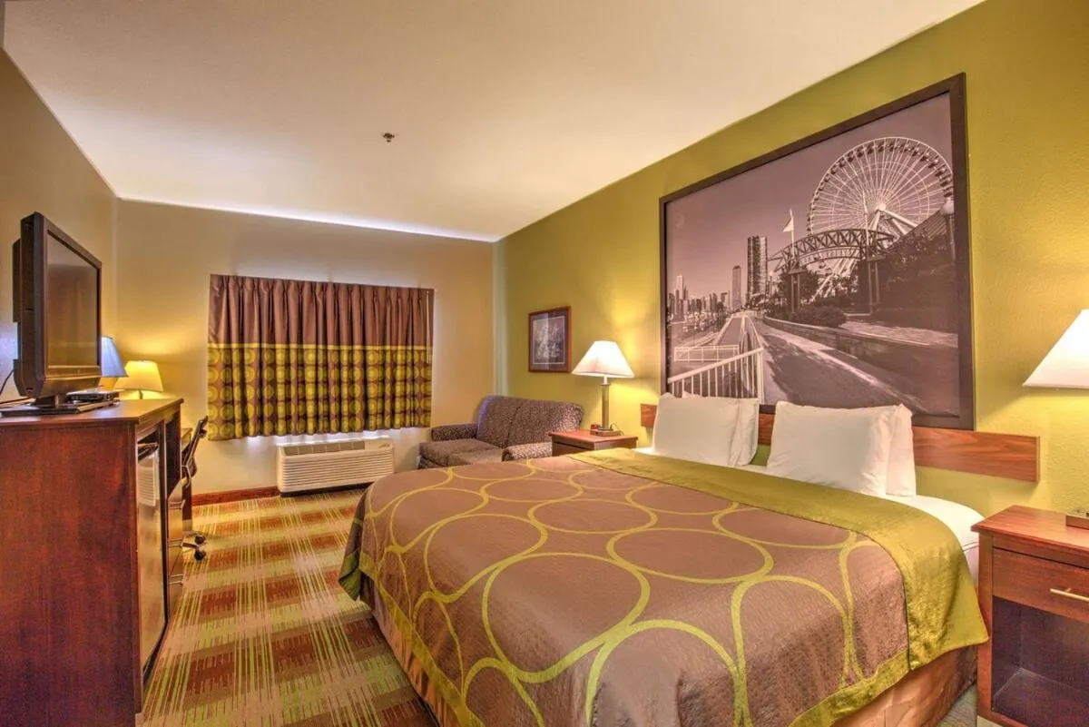 Bed in Super 8 by Wyndham Waterloo