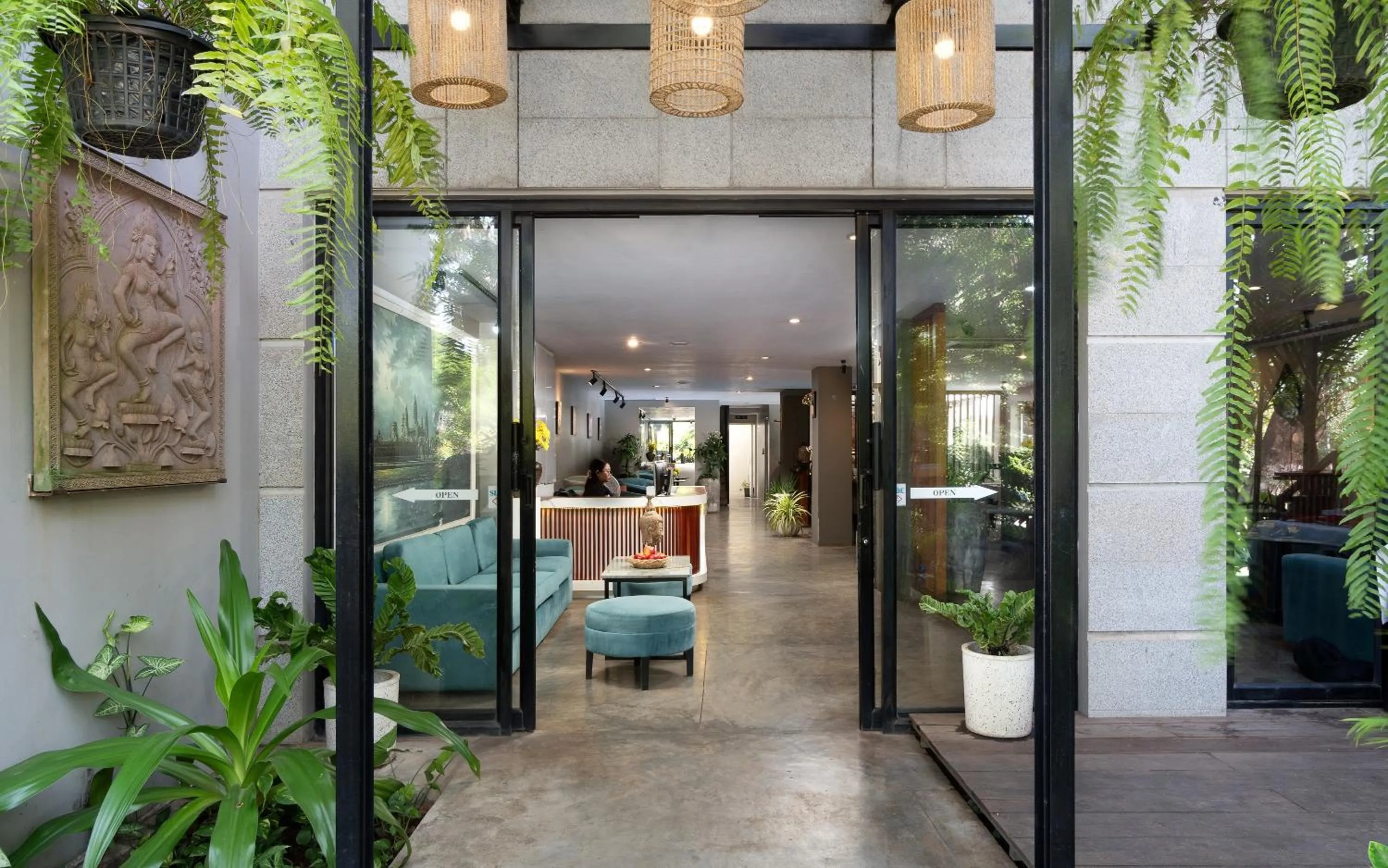 Facade/entrance in Dusit Hotel Siem Reap