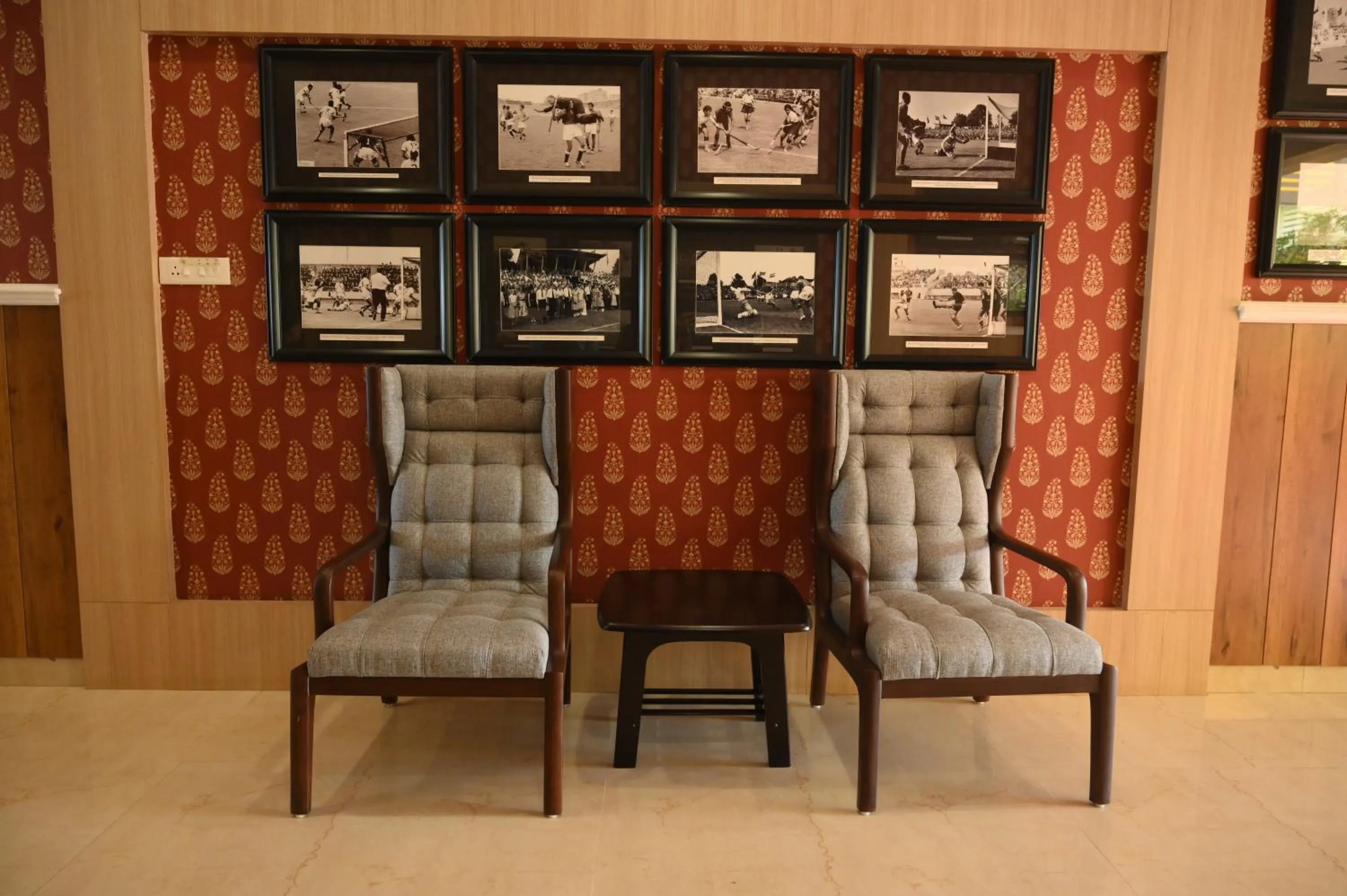 Lobby or reception in Mayfair World Cup Village