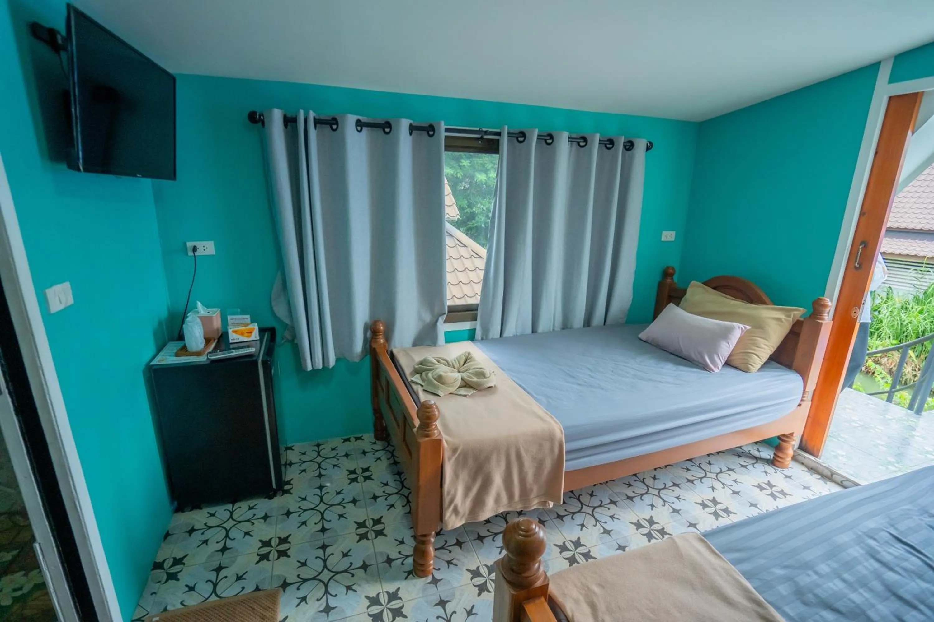 Bed in Ban Suan Bang Toei Homestay