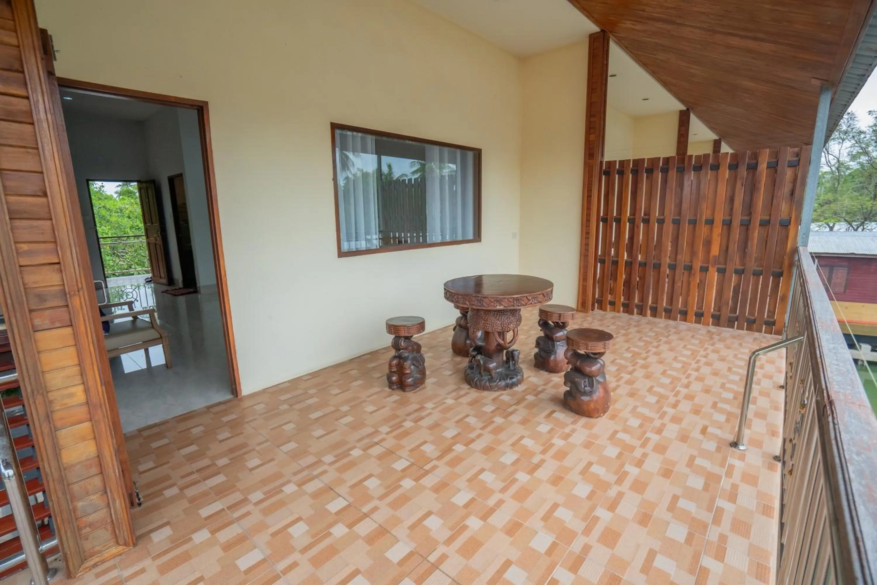 Balcony/Terrace in Ban Suan Bang Toei Homestay