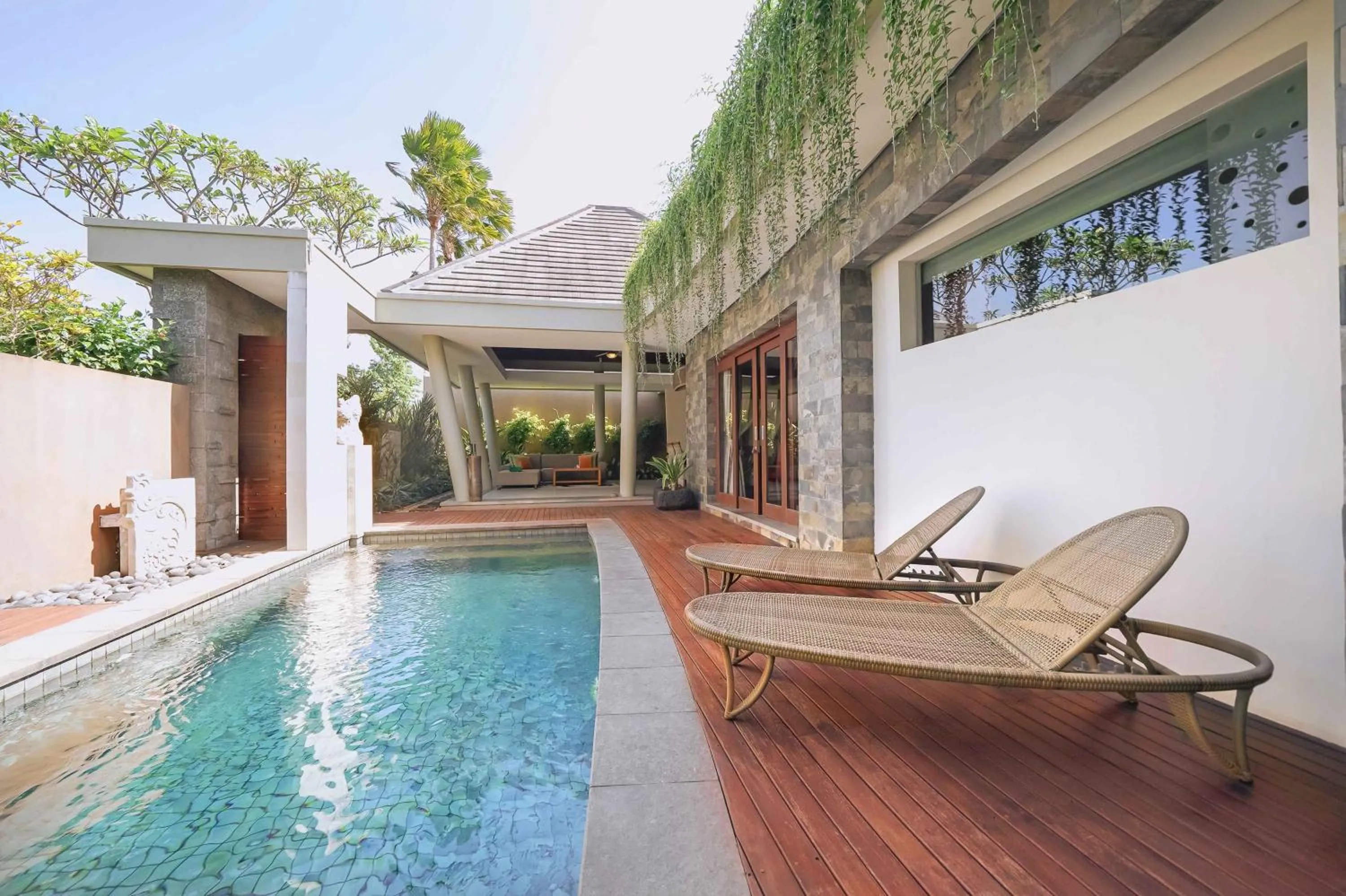 Pool view in The Kasih Villas & Spa