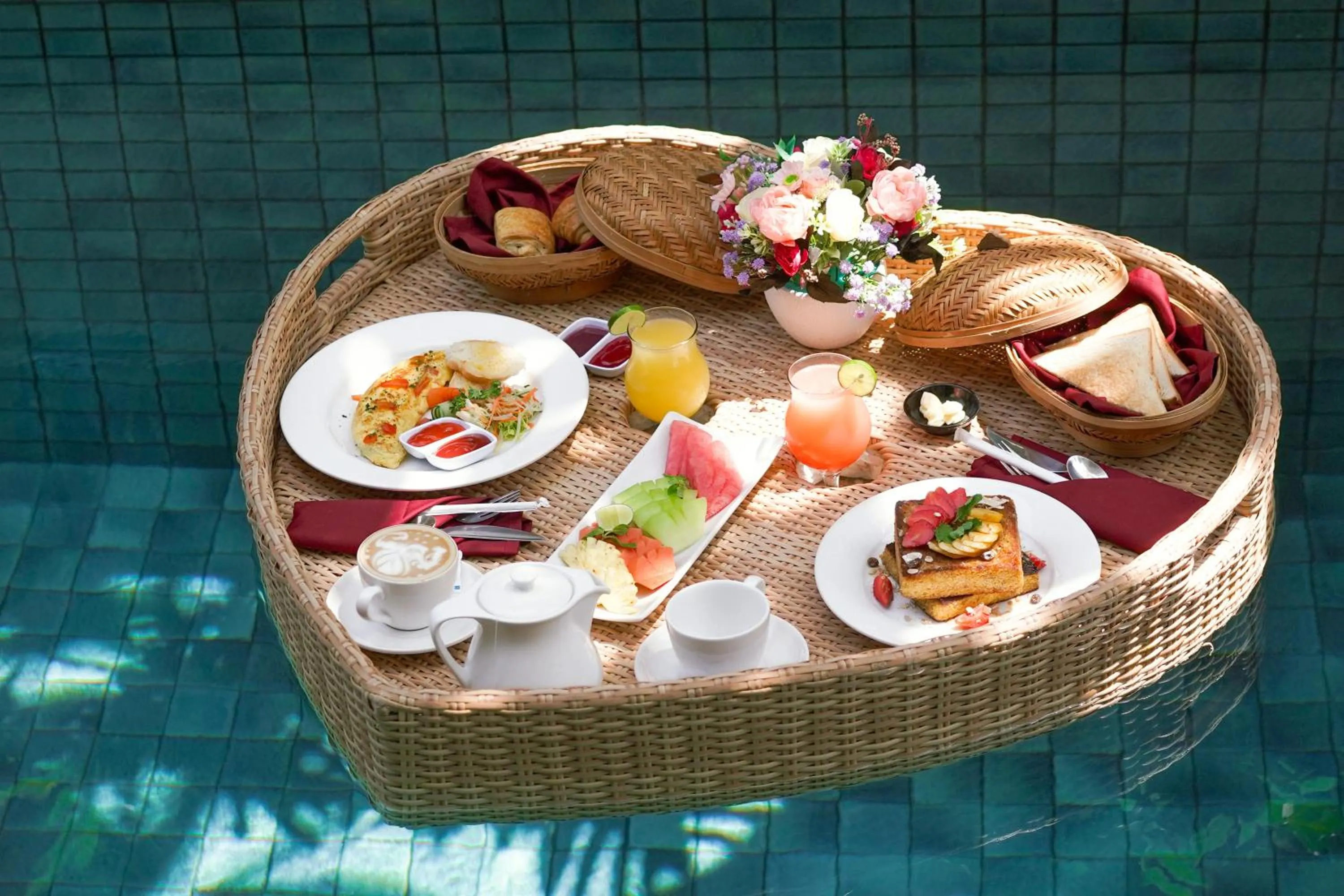 Breakfast in The Kasih Villas & Spa