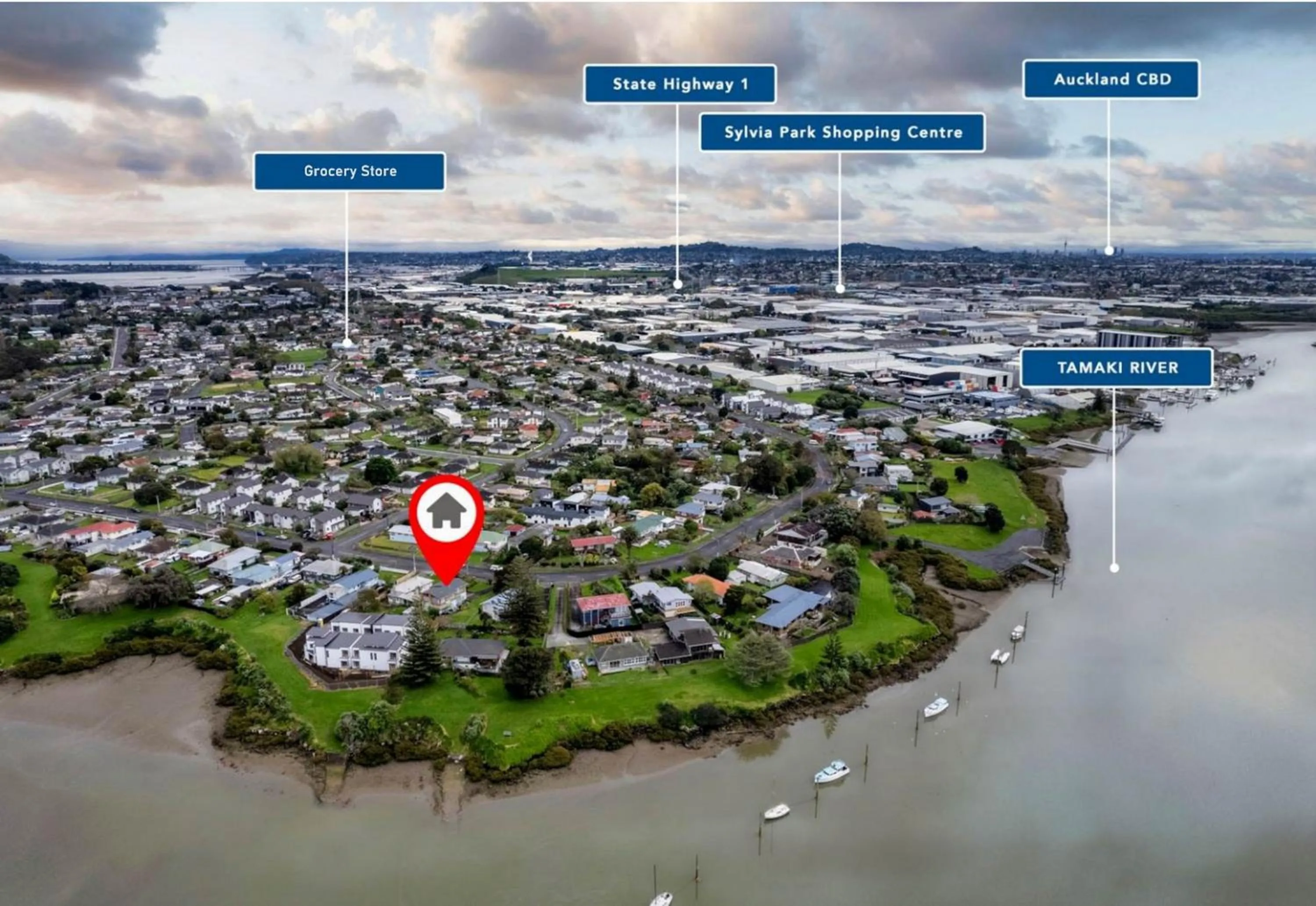 Waterfront villa near IKEA and Sylvia Park