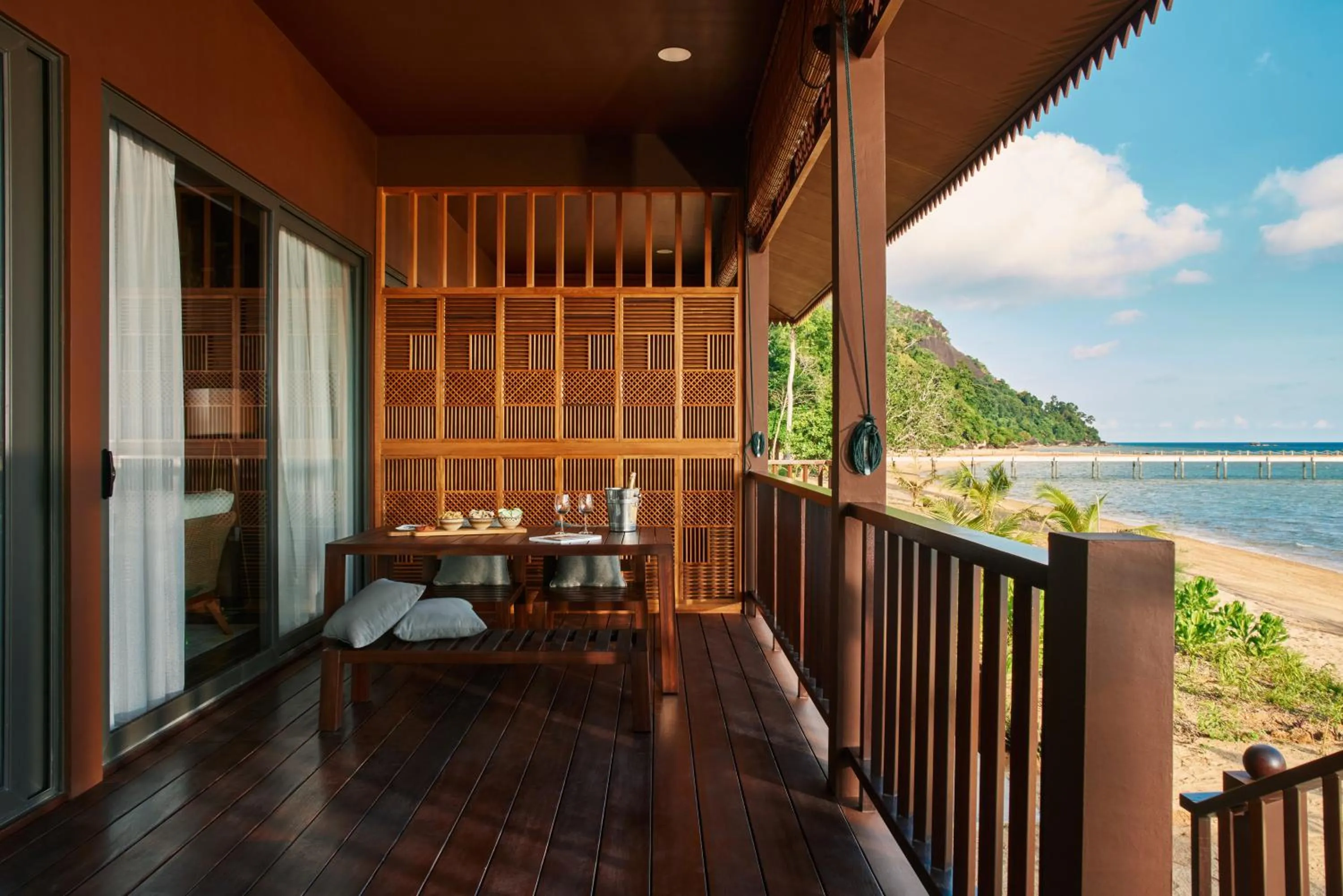 Balcony/Terrace in The Boathouse Pulau Tioman