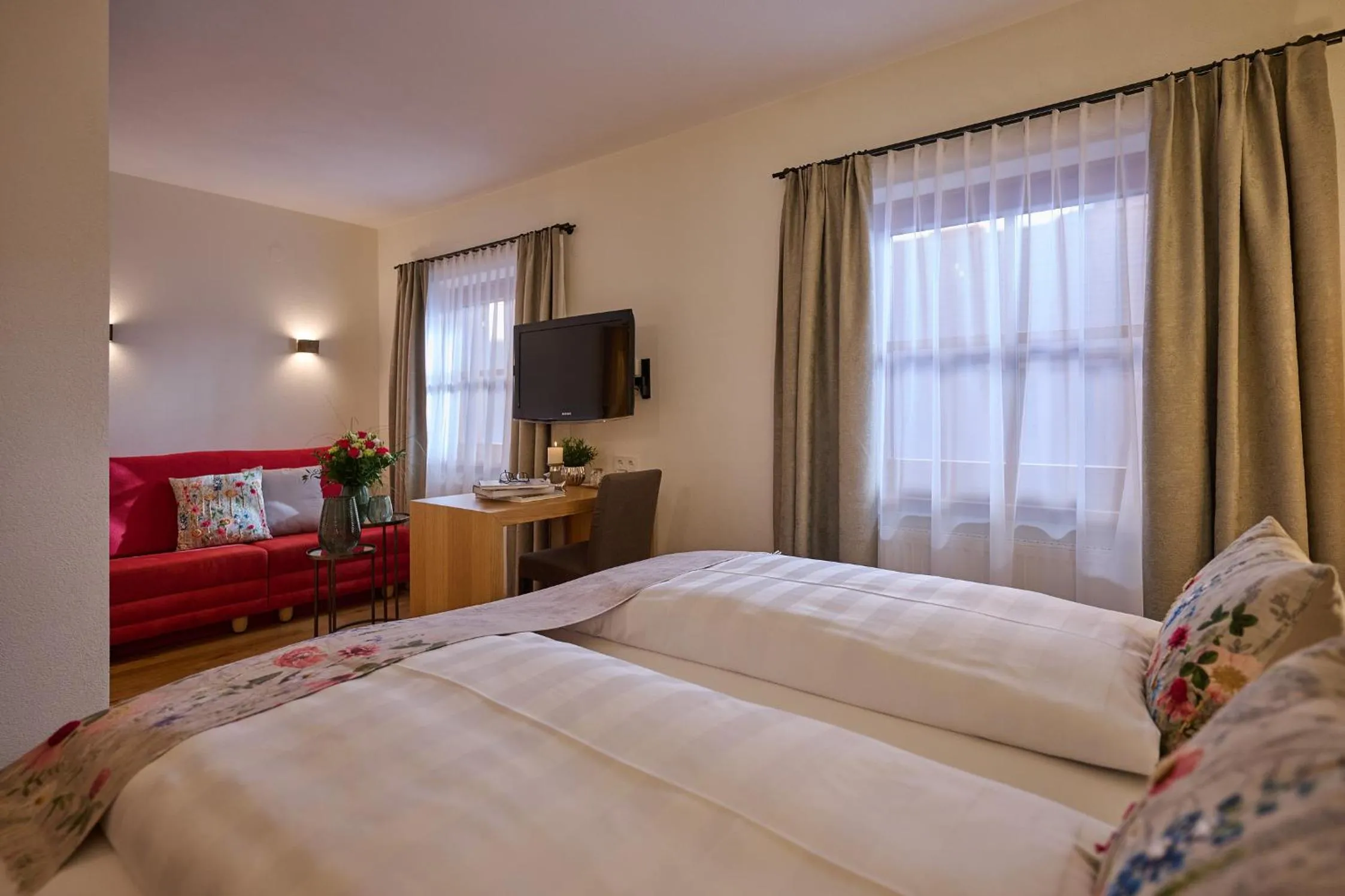 Bed in Hotel Garni Schneider