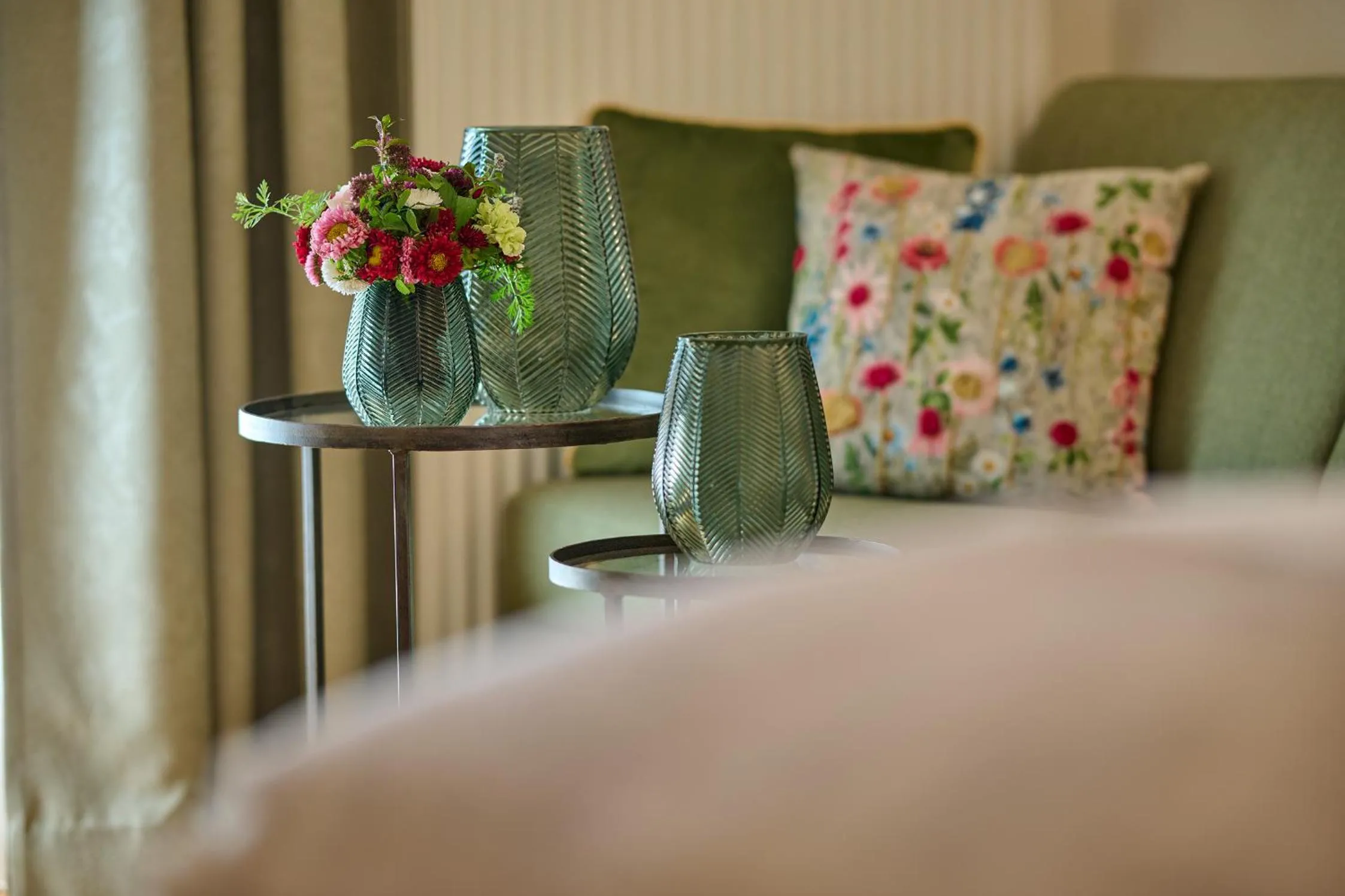 Decorative detail, Bed in Hotel Garni Schneider