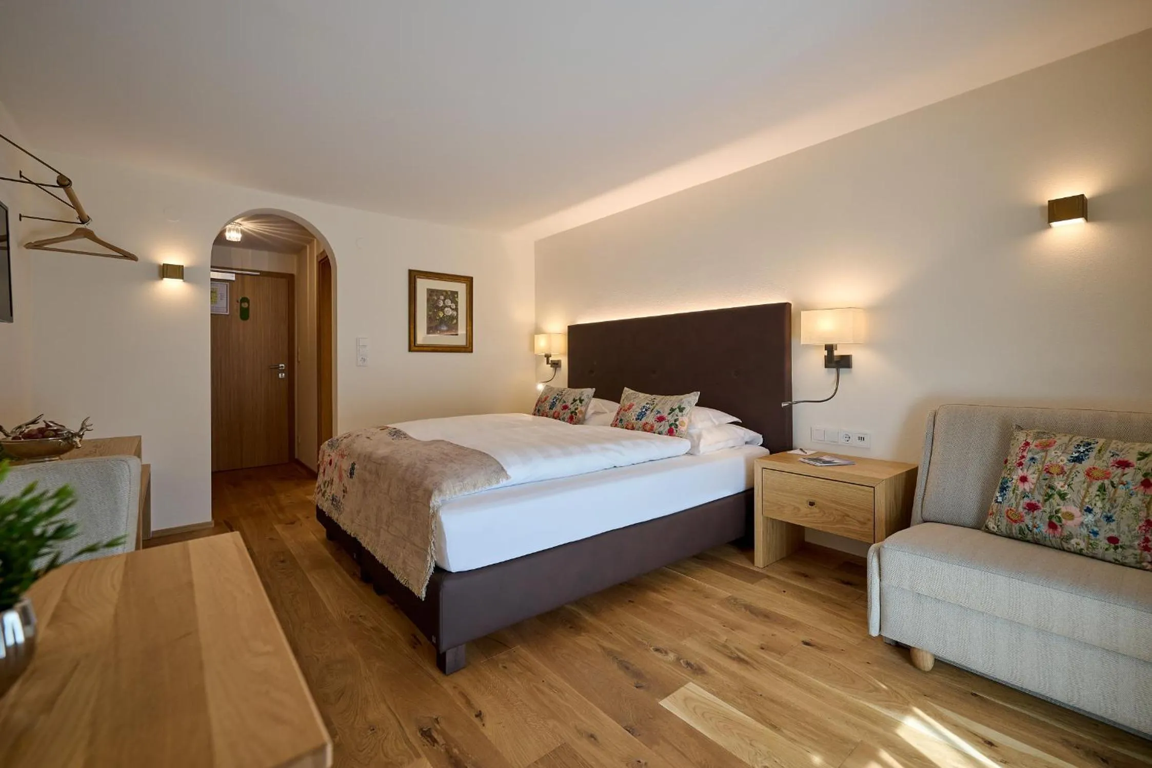 Bed in Hotel Garni Schneider