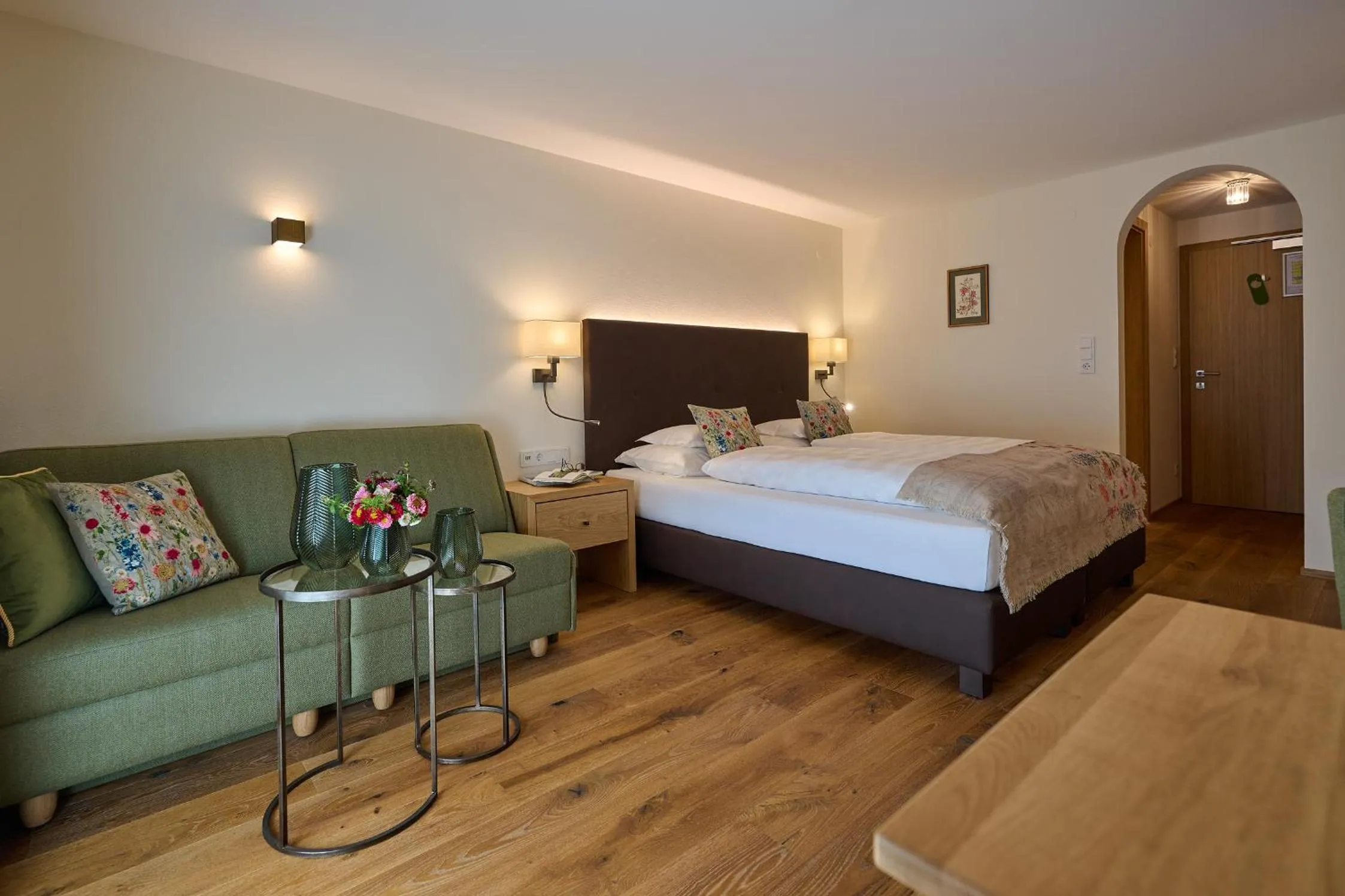 Bed in Hotel Garni Schneider