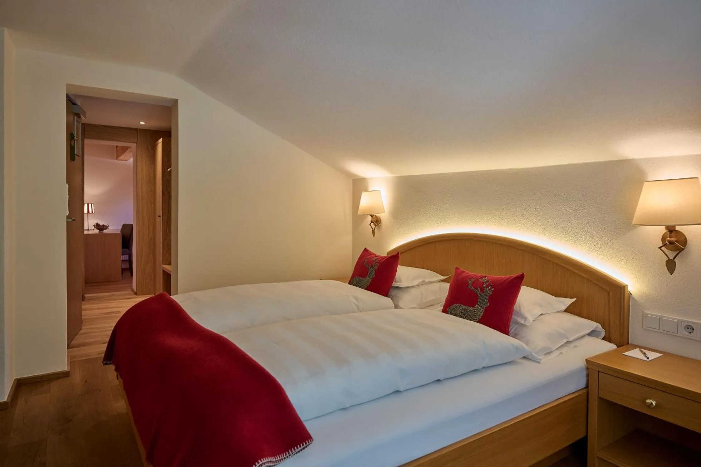 Bed in Hotel Garni Schneider