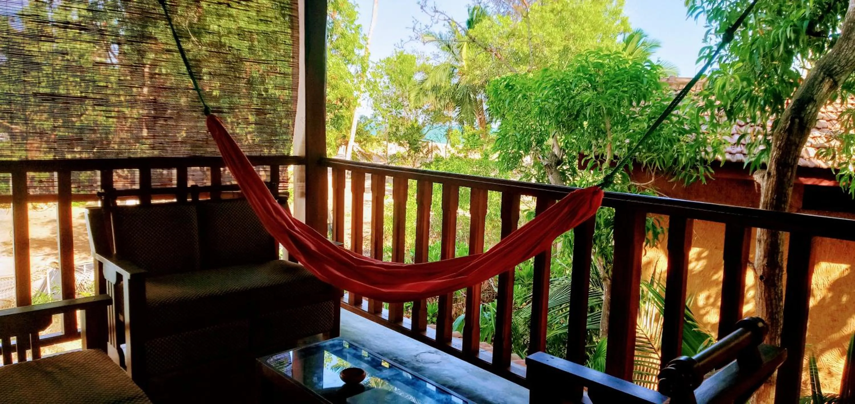 Balcony/Terrace in Ganesh Garden Beach Cabanas
