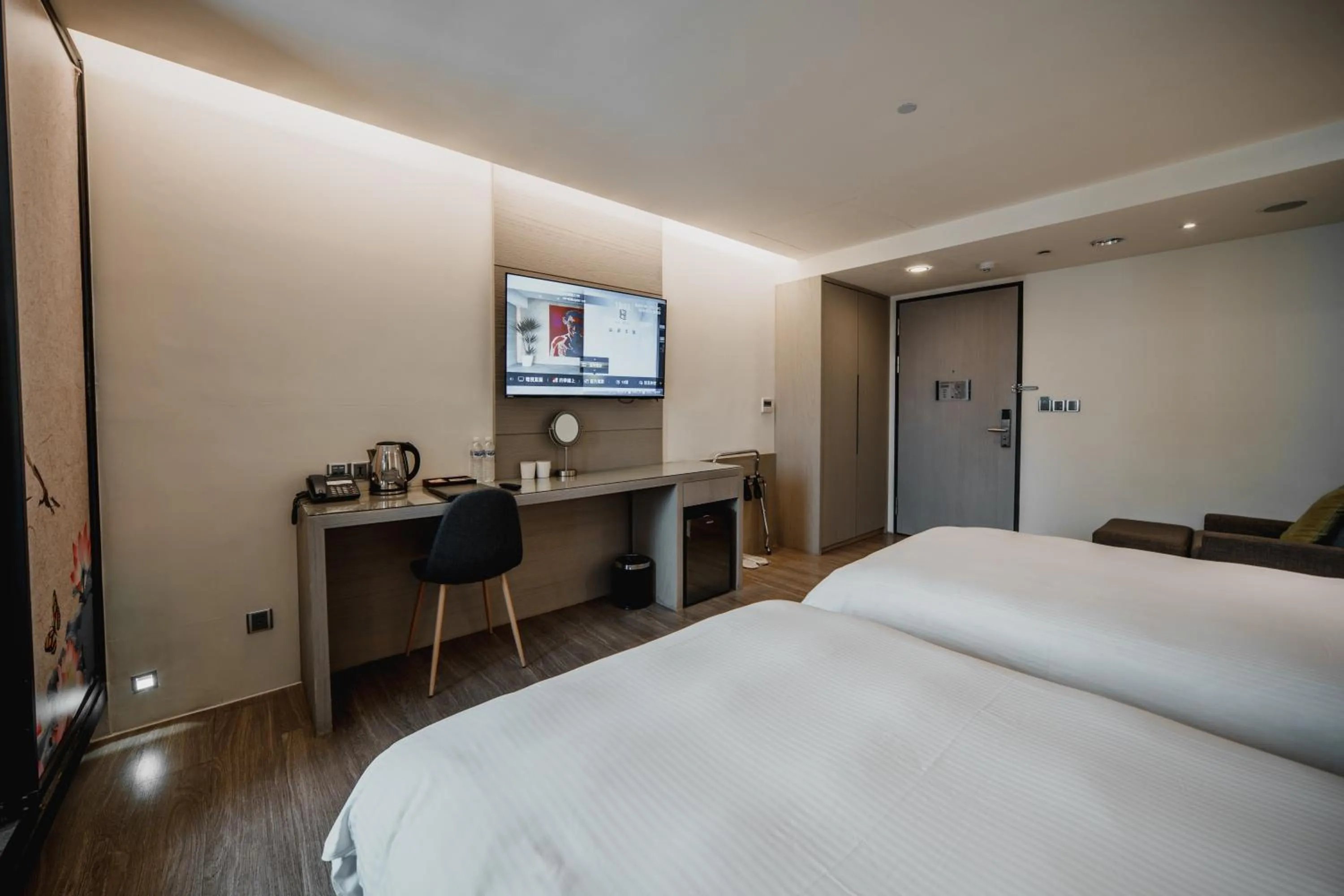 Bedroom, Bed in Hub Hotel Kaohsiung Yawan Branch