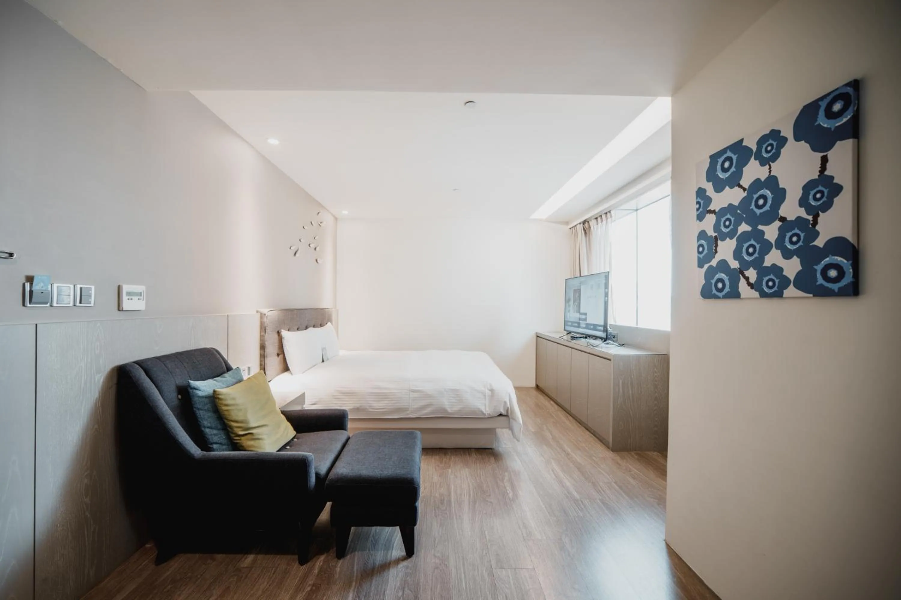 Bedroom, Bed in Hub Hotel Kaohsiung Yawan Branch