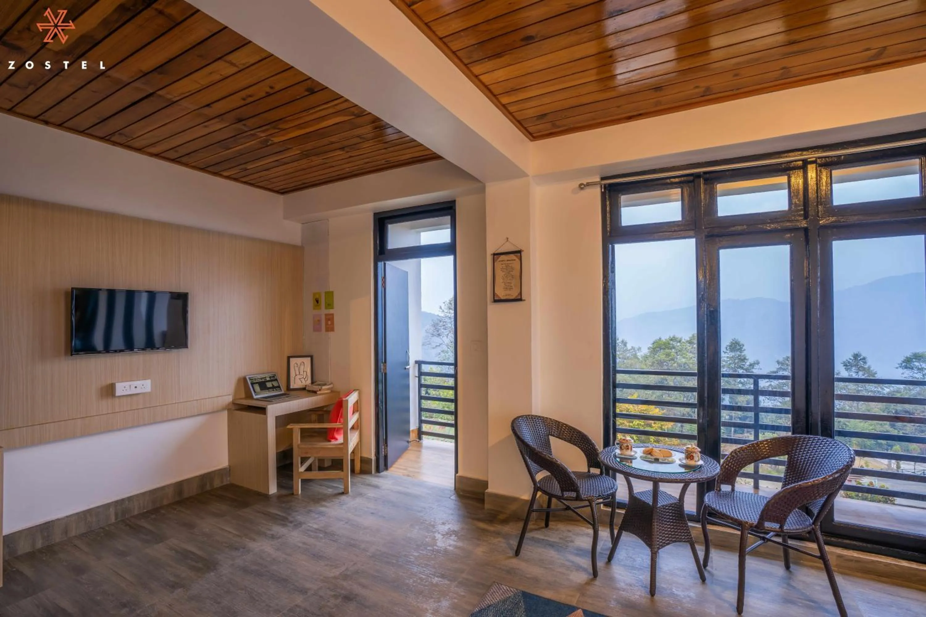 Balcony/Terrace in Zostel Rinchenpong (Pelling)