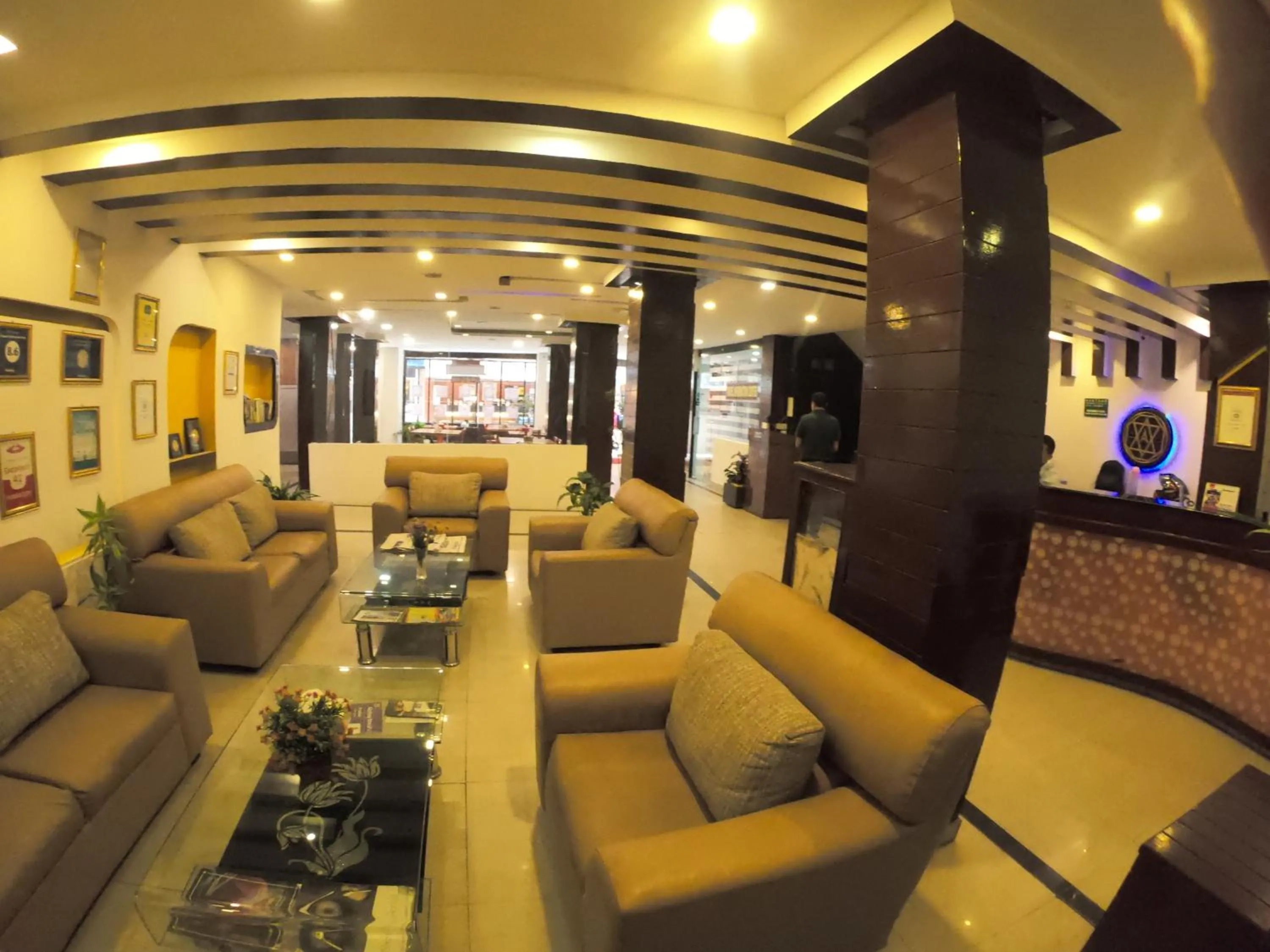 Communal lounge/ TV room in Avataar Kathmandu Hotel