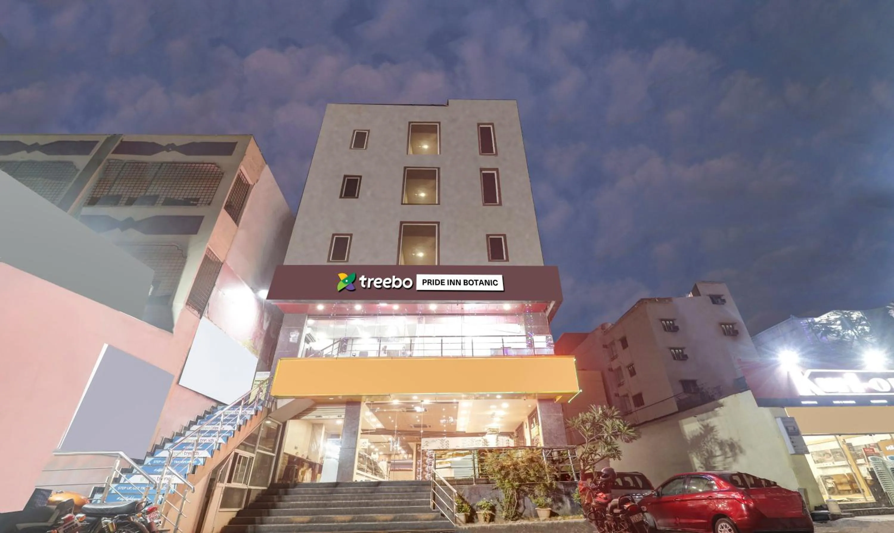 Property building in Treebo Pride Inn Botanica